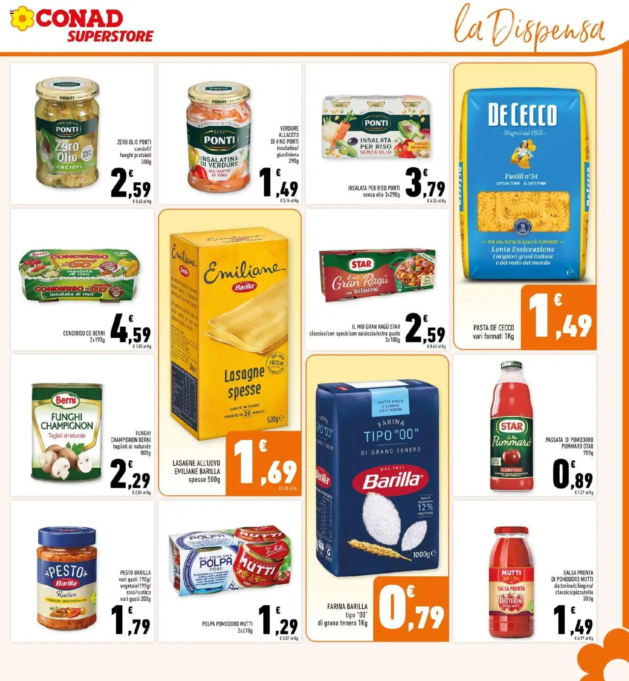 Volantino Conad del 13.08.2025 | Pagina: 21 | Prodotti: Olio, Carciofi, Mutti, Insalata di riso
