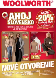 Woolworth leták platný od 22.10.2025