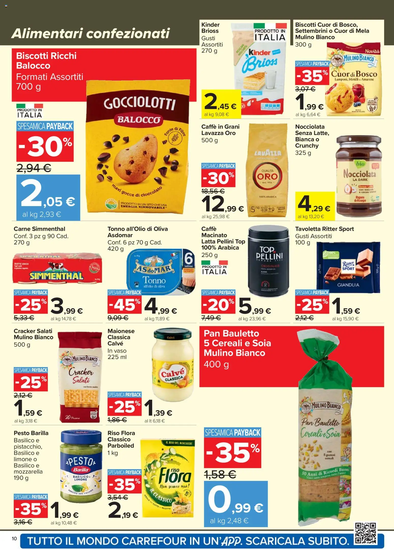 Volantino Carrefour del 07.04.2026 | Pagina: 10 | Prodotti: Cereali, Cacao, Caffè in grani, Macinato