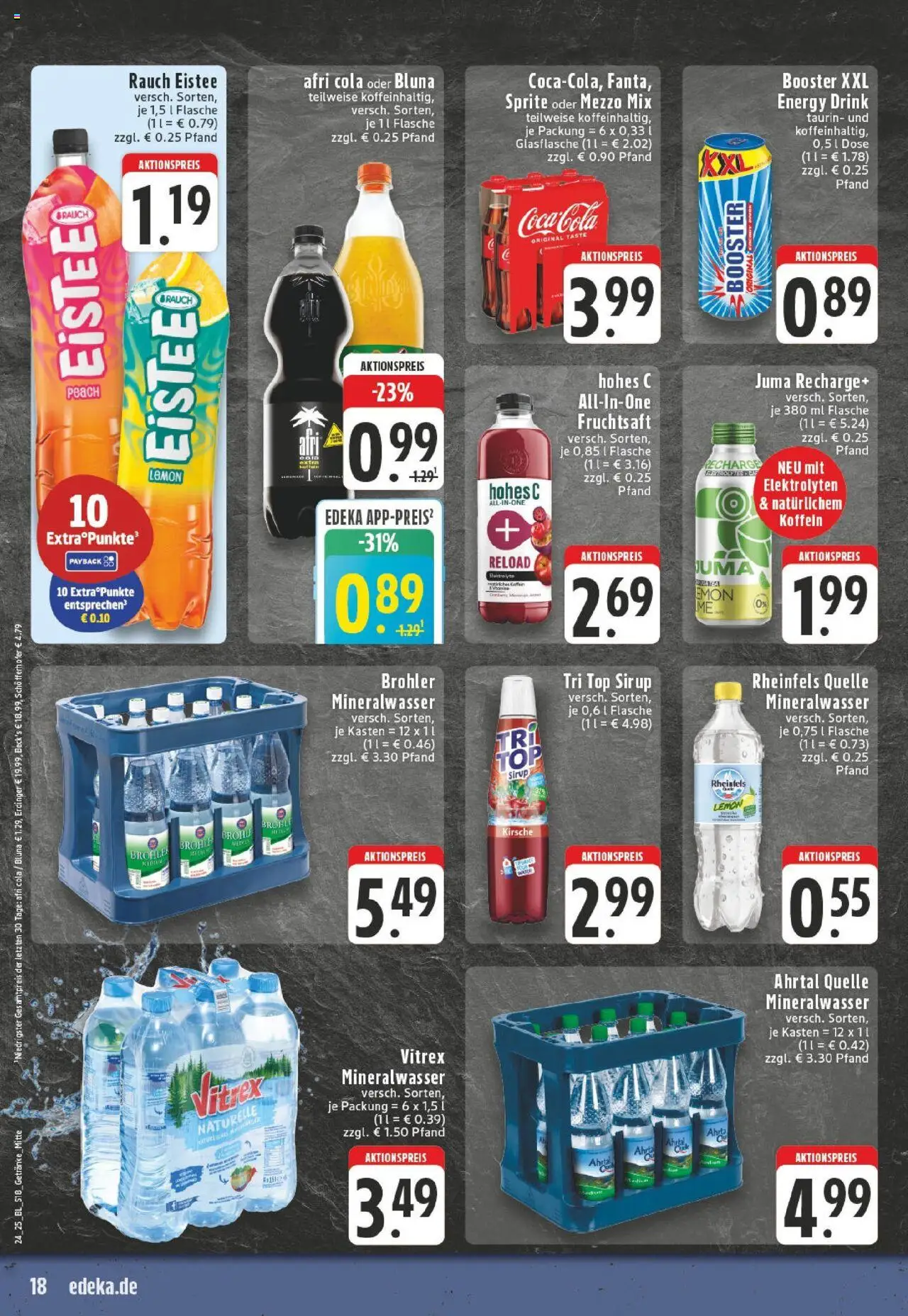 Edeka prospekt Schwerte - Holzen	 - gültig ab dem 08.06.2025 | Seite: 18 | Produkte: Mezzo mix, Cola, Energy, Mineralwasser