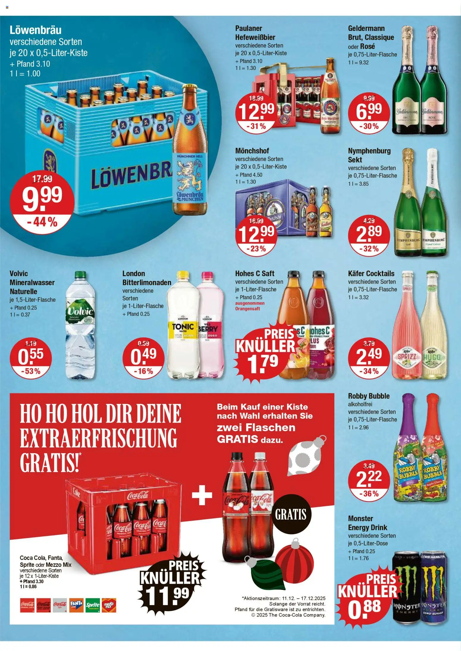 V-Markt - München – gültig ab 11.12.2025 | Seite: 14 | Produkte: Mezzo mix, Orangensaft, Oder mezzo mix, Volvic