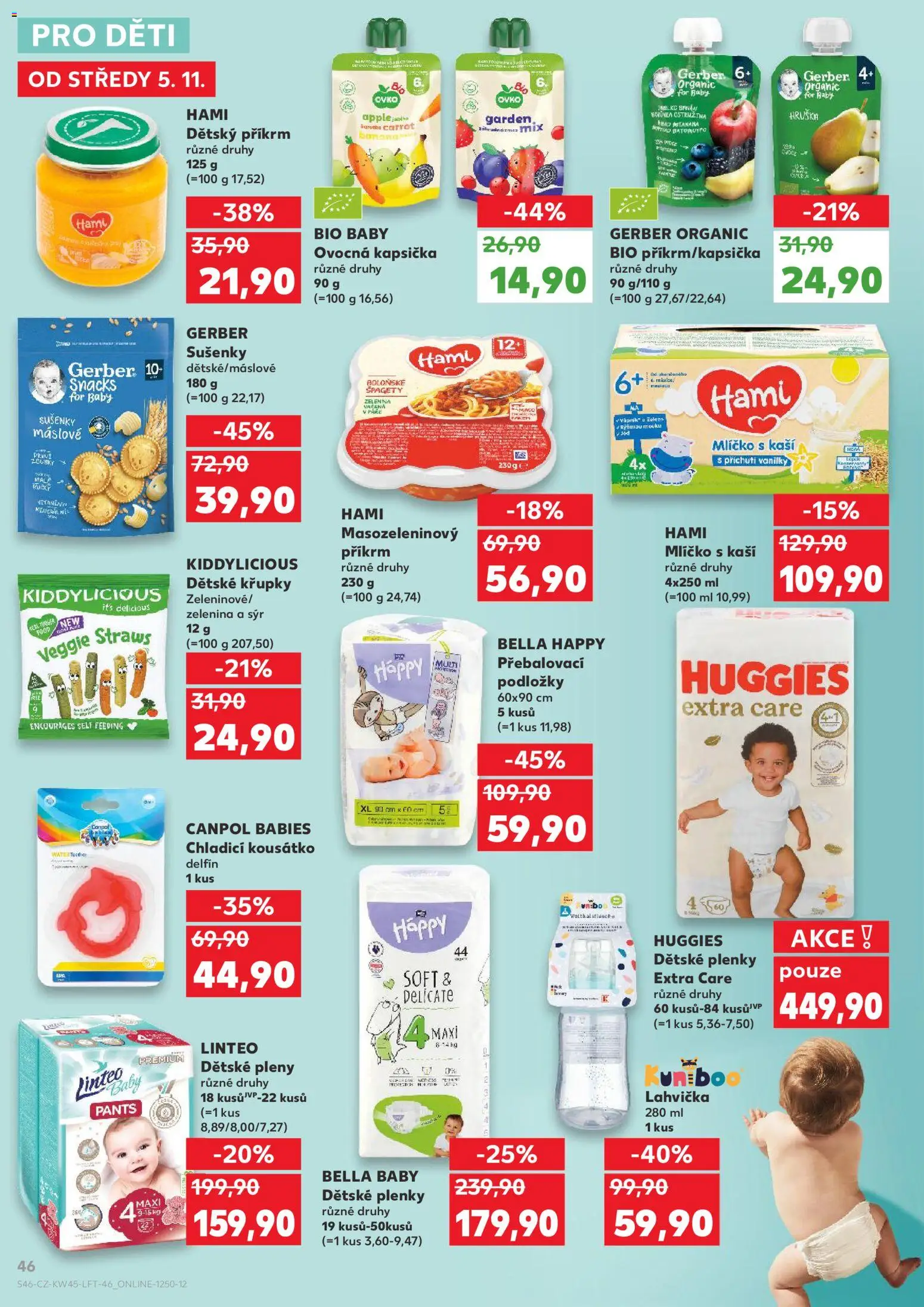 Kaufland leták - Brno od 05.11.2025 | Strana: 46 | Produkty: Sýr, Křupky, Pants, Pleny