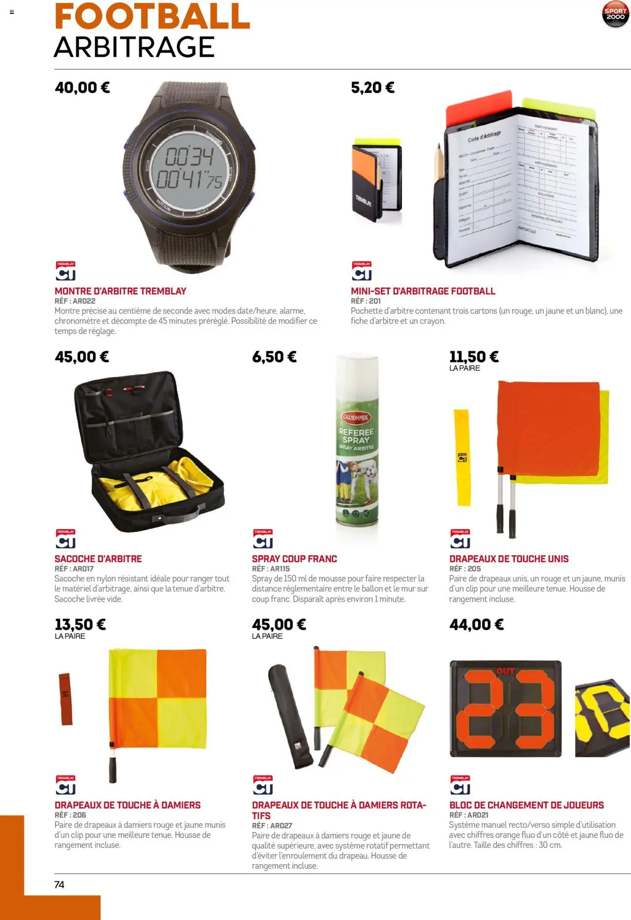 {H1} | Page: 74 | Produits: Montre, Orange, Mousse