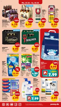 Penny Prospekt 	 ab 13.10.2025 gültig | Seite: 23 | Produkte: Ariel, Astra, Apple, Radeberger pilsner