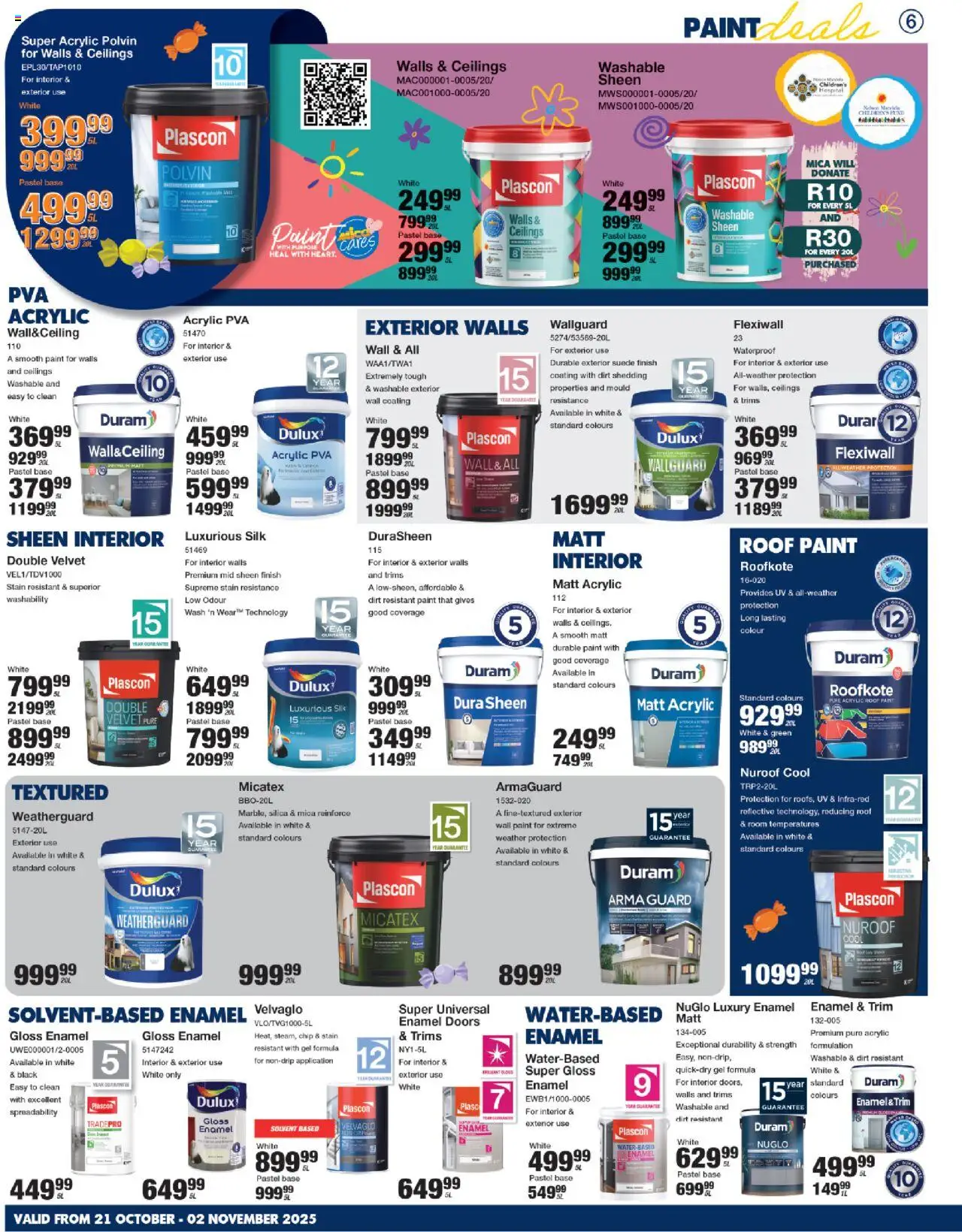 New MICA catalogue – valid from 21.10.2025 | Page: 6 | Products: Gloss, Paint, Polvin, Enamel
