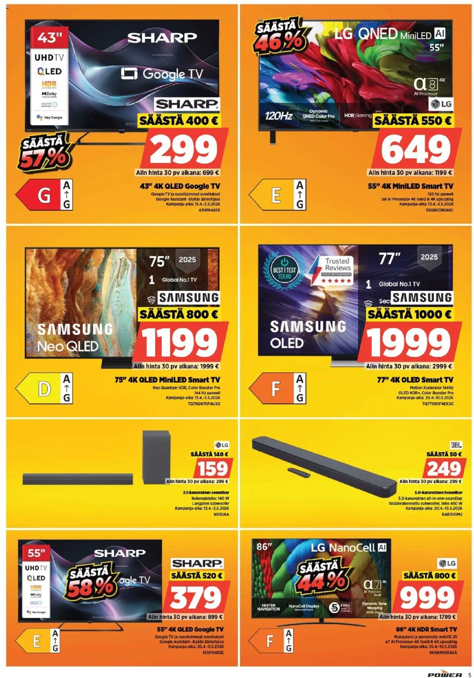 Power tarjoukset – voimassa 27.04.2026 alkaen | Sivu: 5