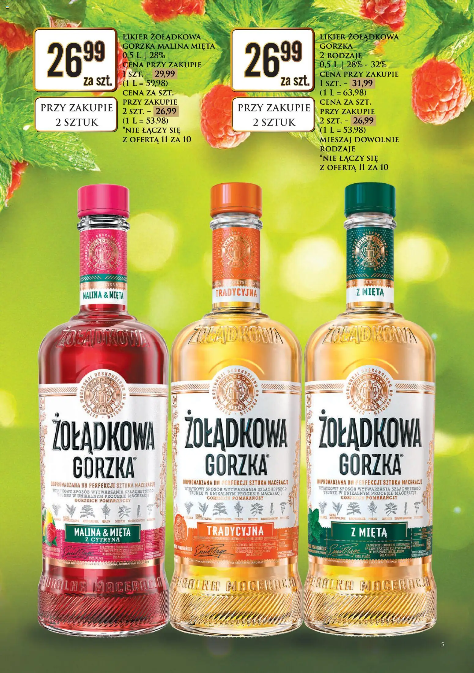 Dino Gazetka alkoholowa od 24.10.2025 | Strona: 5 | Produkty: Cytryna, Malina, Mięta