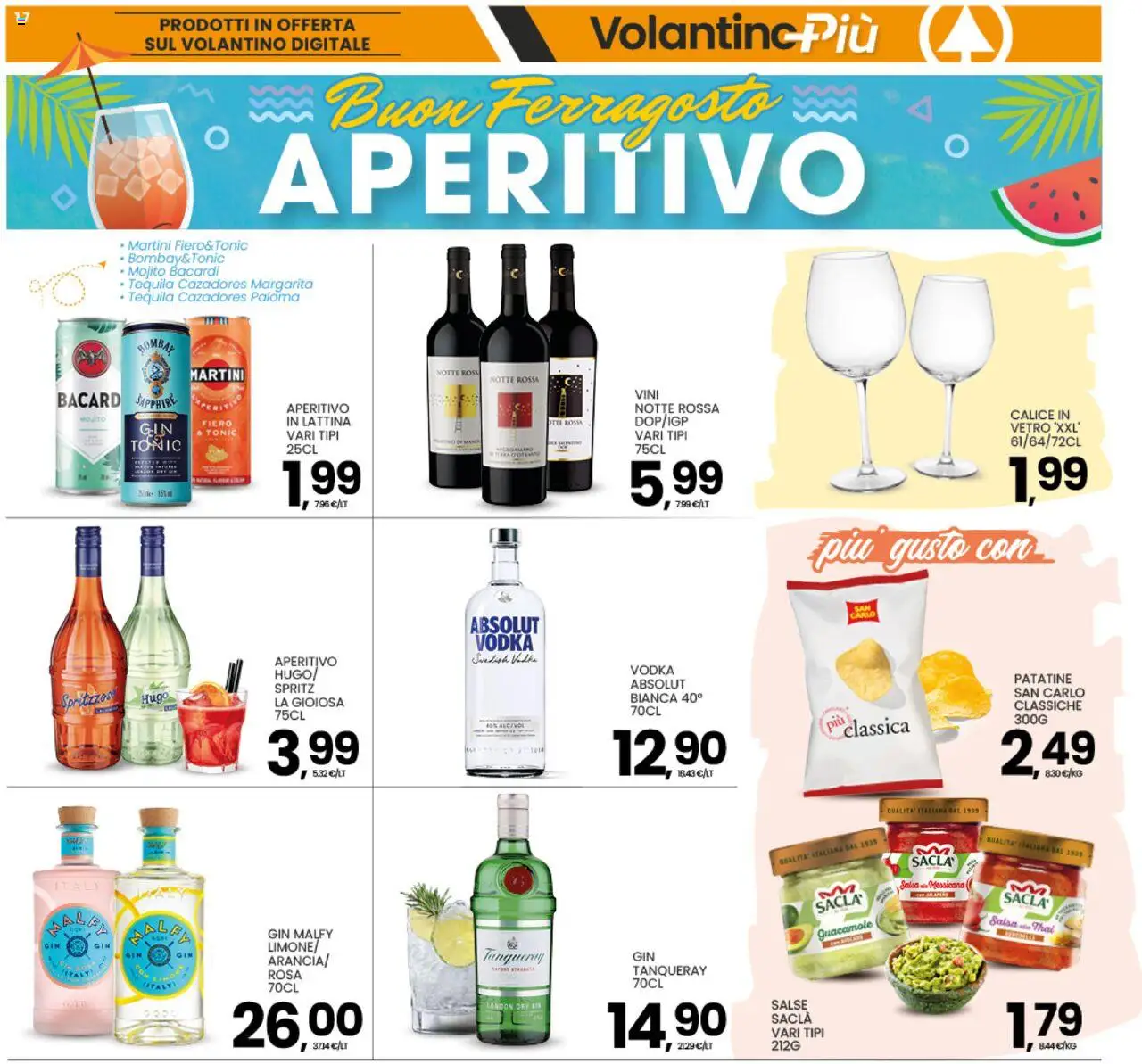 Volantino Interspar del 04.08.2025 | Pagina: 17 | Prodotti: Gin, Salsa, Tequila, Aperitivo