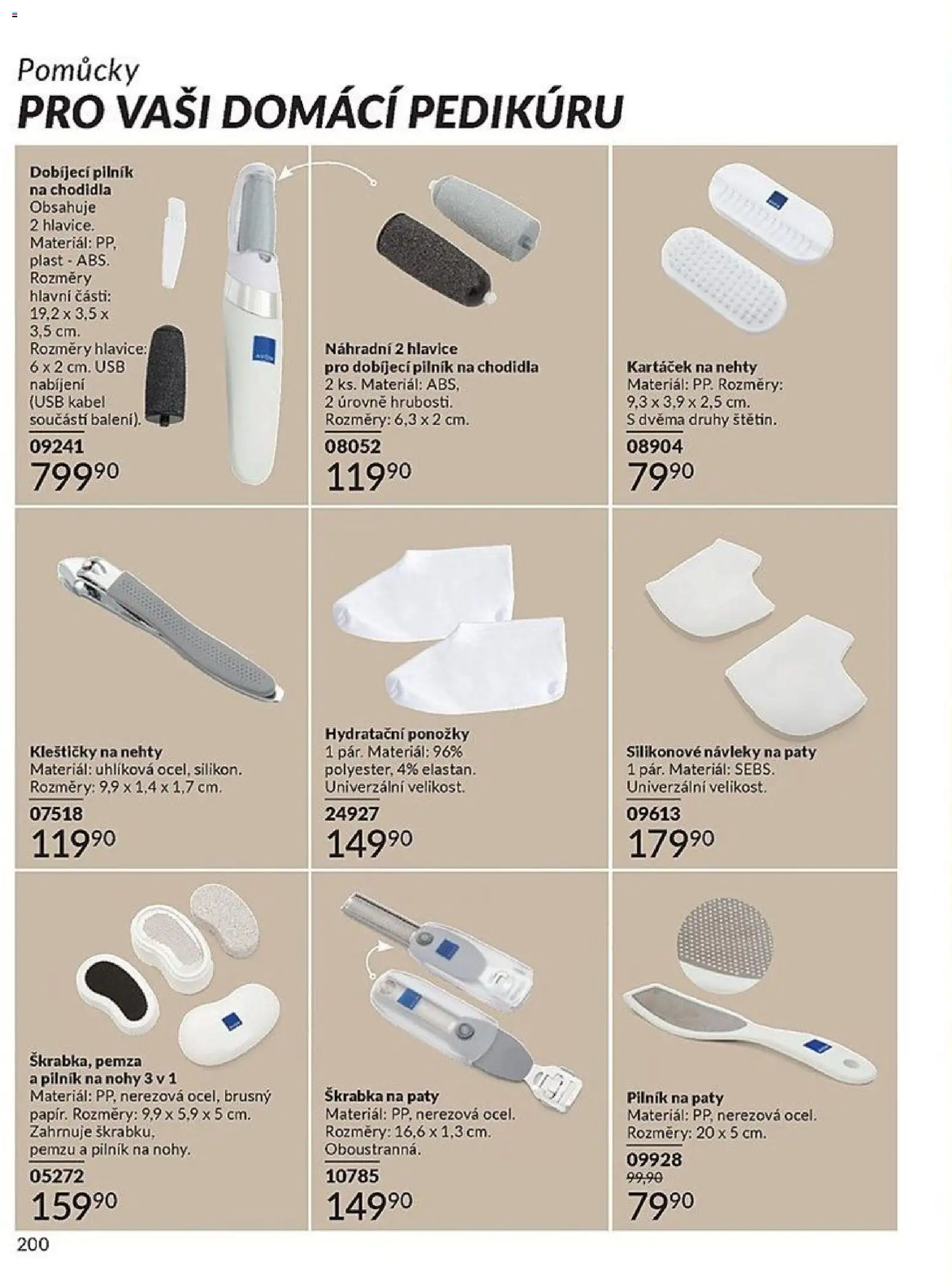 Avon katalog 12/2025 od 01.12.2025 | Strana: 200 | Produkty: Škrabka, Ponožky, Kabel, Nehty