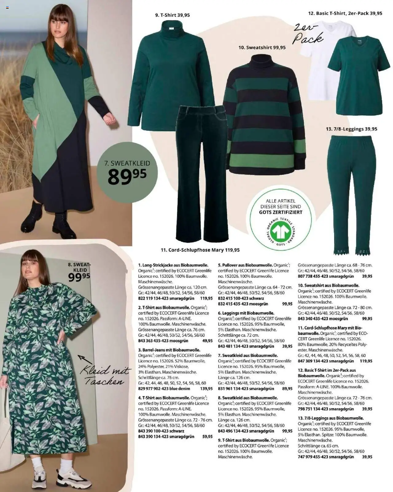 Ulla Popken akciós ujság - amely érvényes a következő dátumtól: 01.10.2025 | Oldal: 169 | Termékek: Leggings