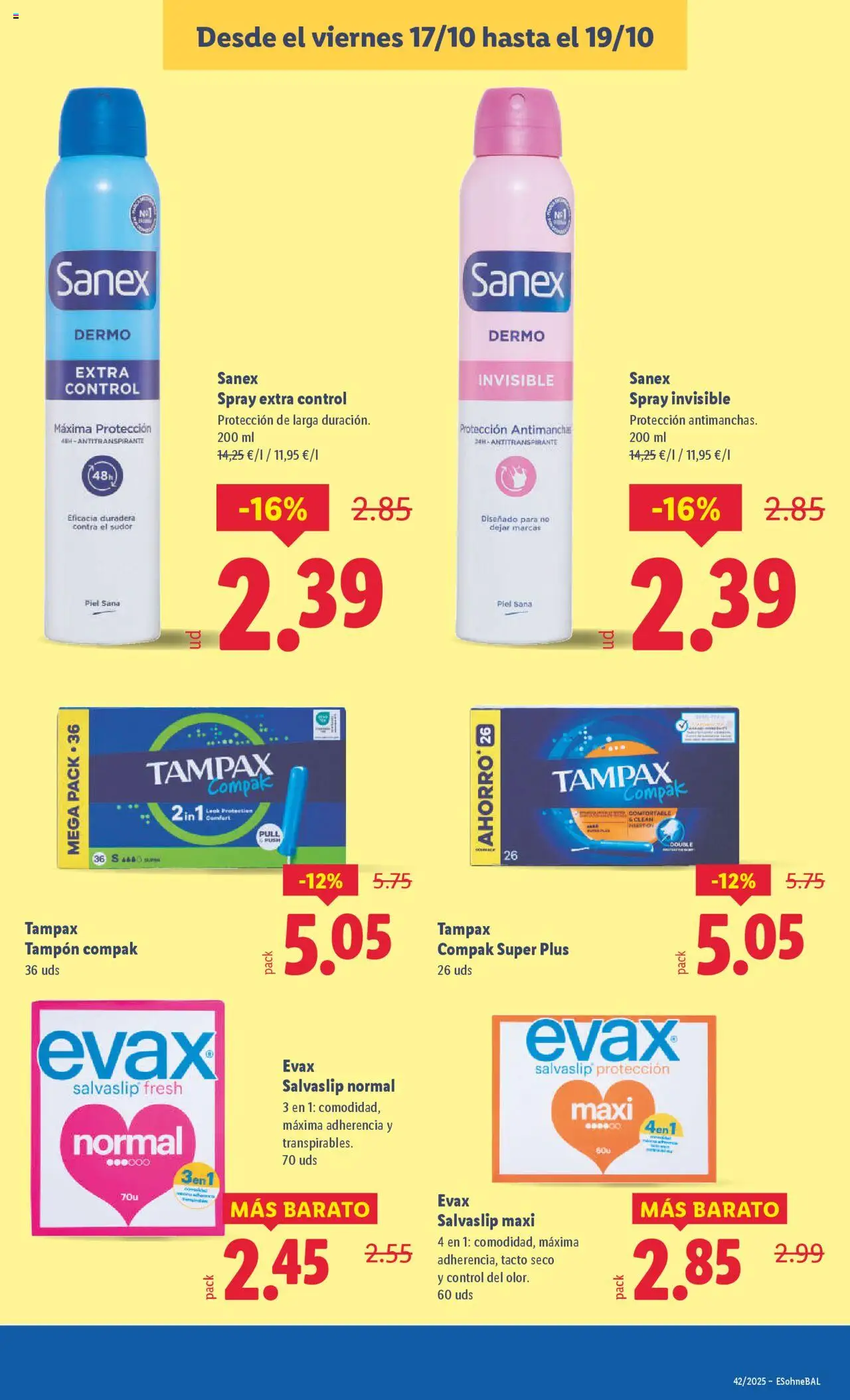 Lidl catálogo BCN │ válido desde el 13.10.2025 | Página: 45 | Productos: Antitranspirante