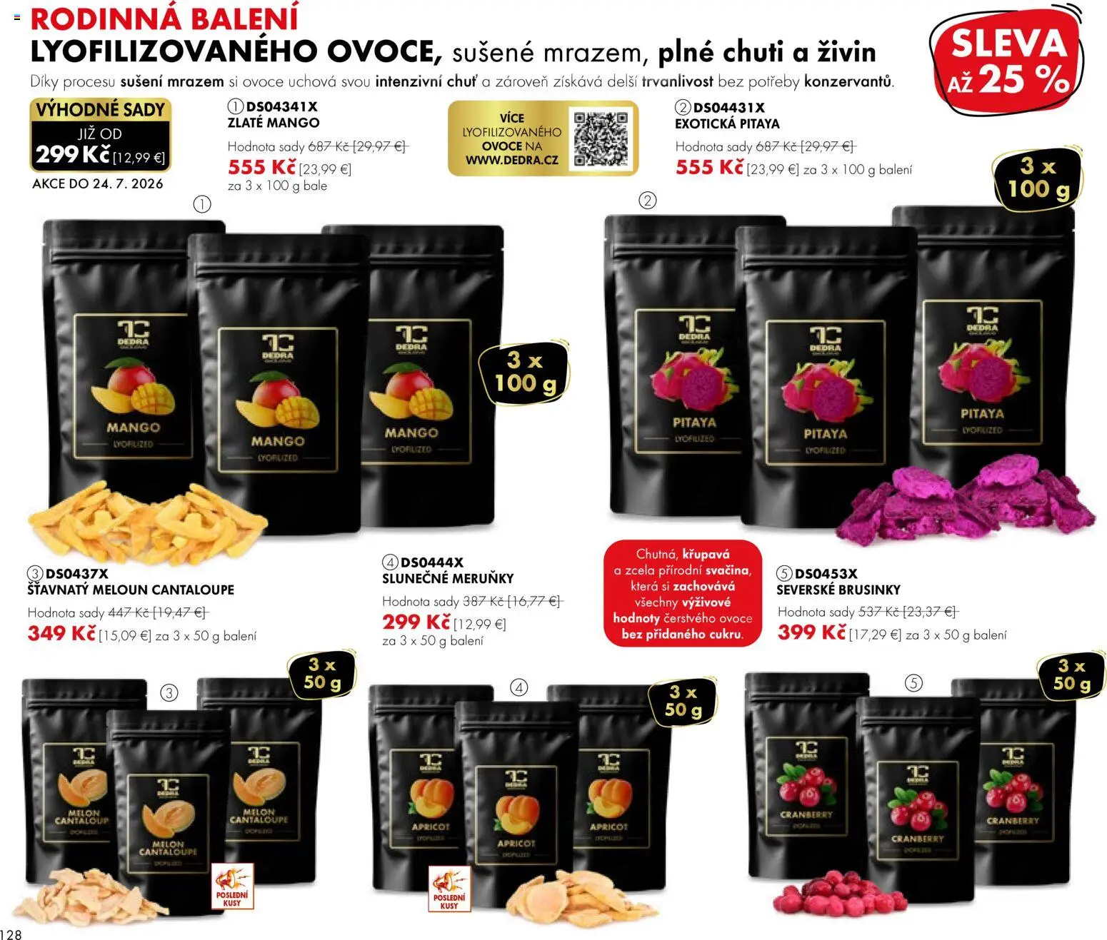 Nové Dedra akcie – leták je platný od 24.04.2026 | Strana: 28 | Produkty: Mango, Melón