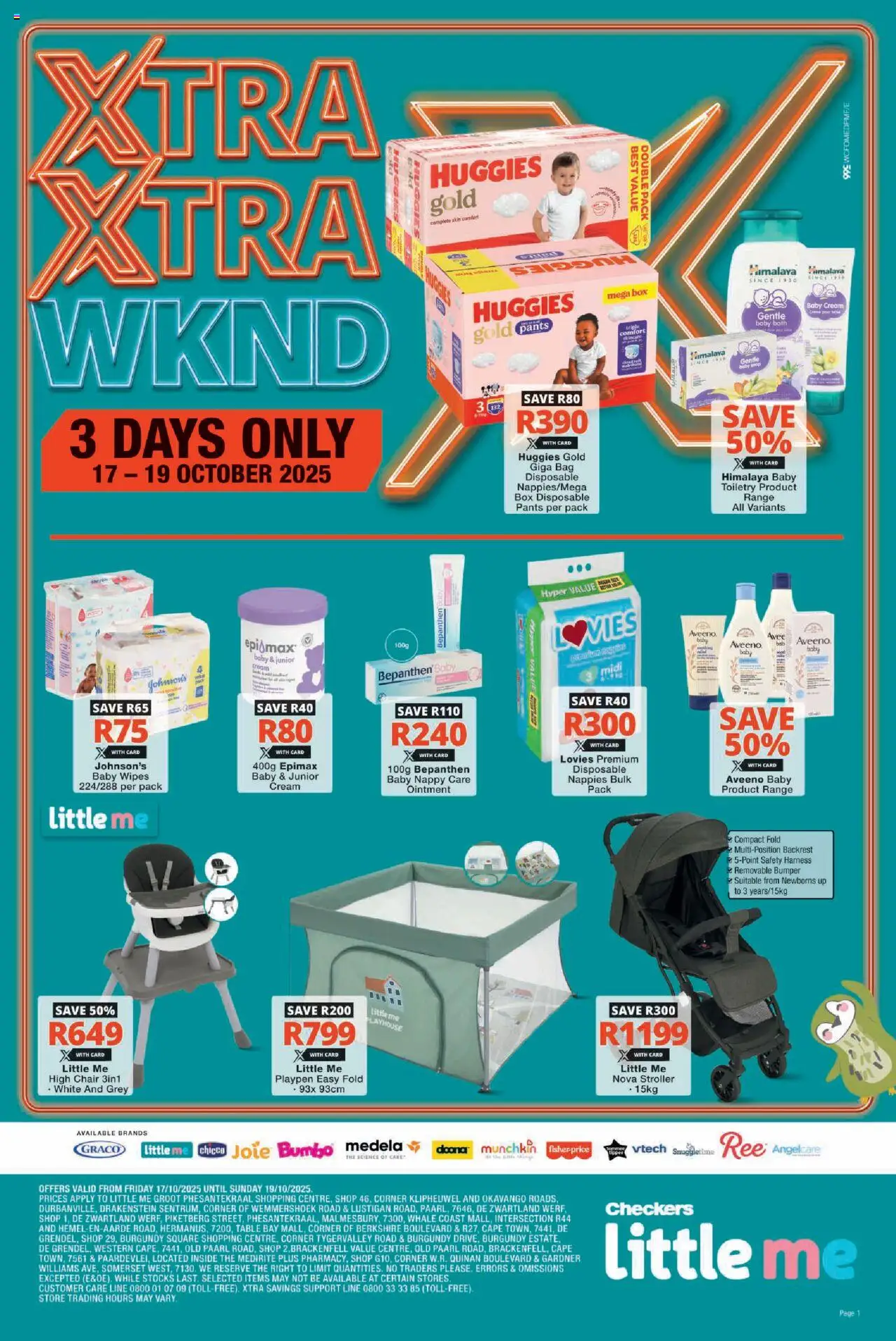 New Checkers catalogue – valid from 17.10.2025 | Page: 1 | Products: Pants, Table, Box, Nappies