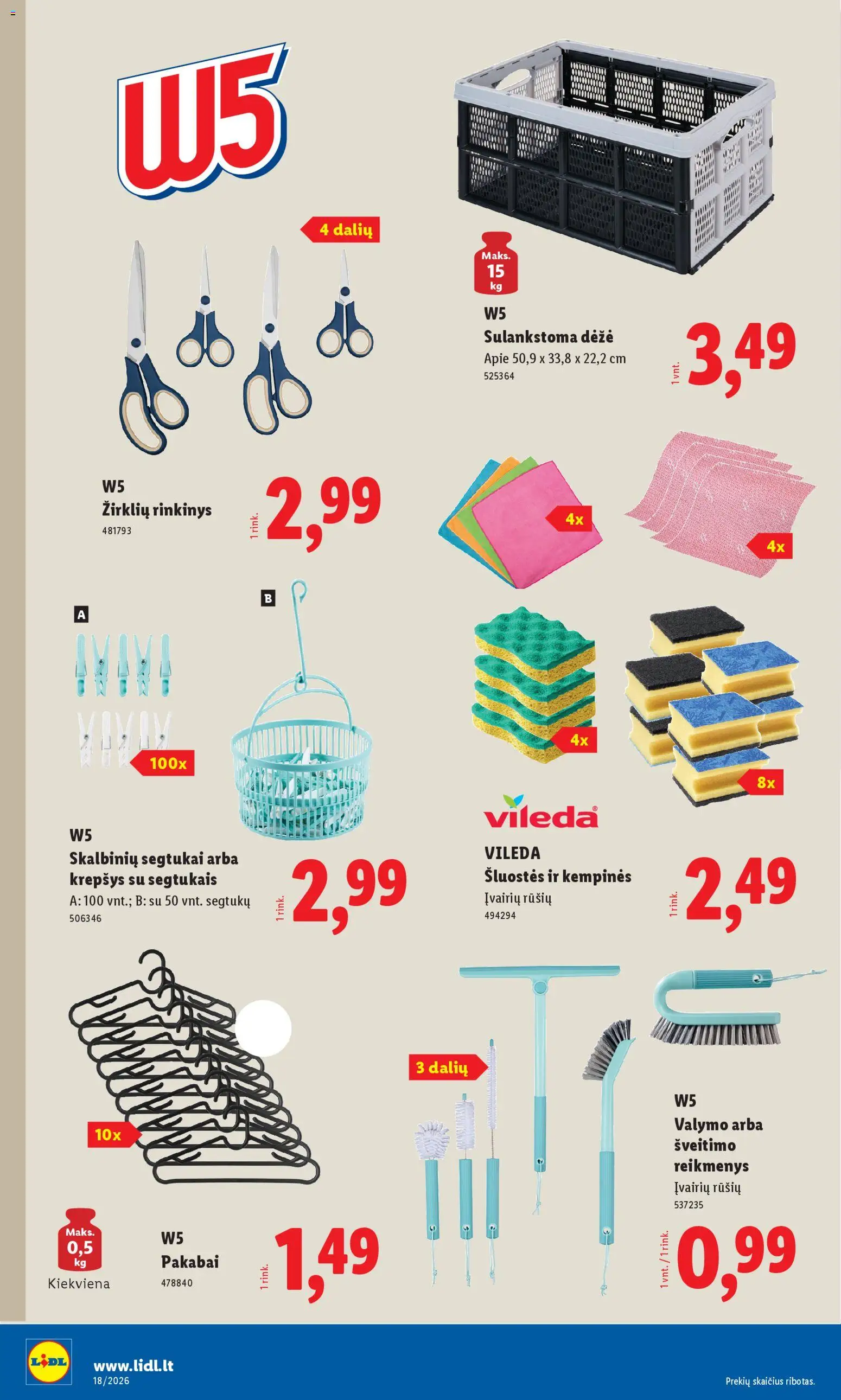 LIDL akcijos nuo 27.04.2026 | Puslapis: 4 | Prekių: Dėžė, Krepšys