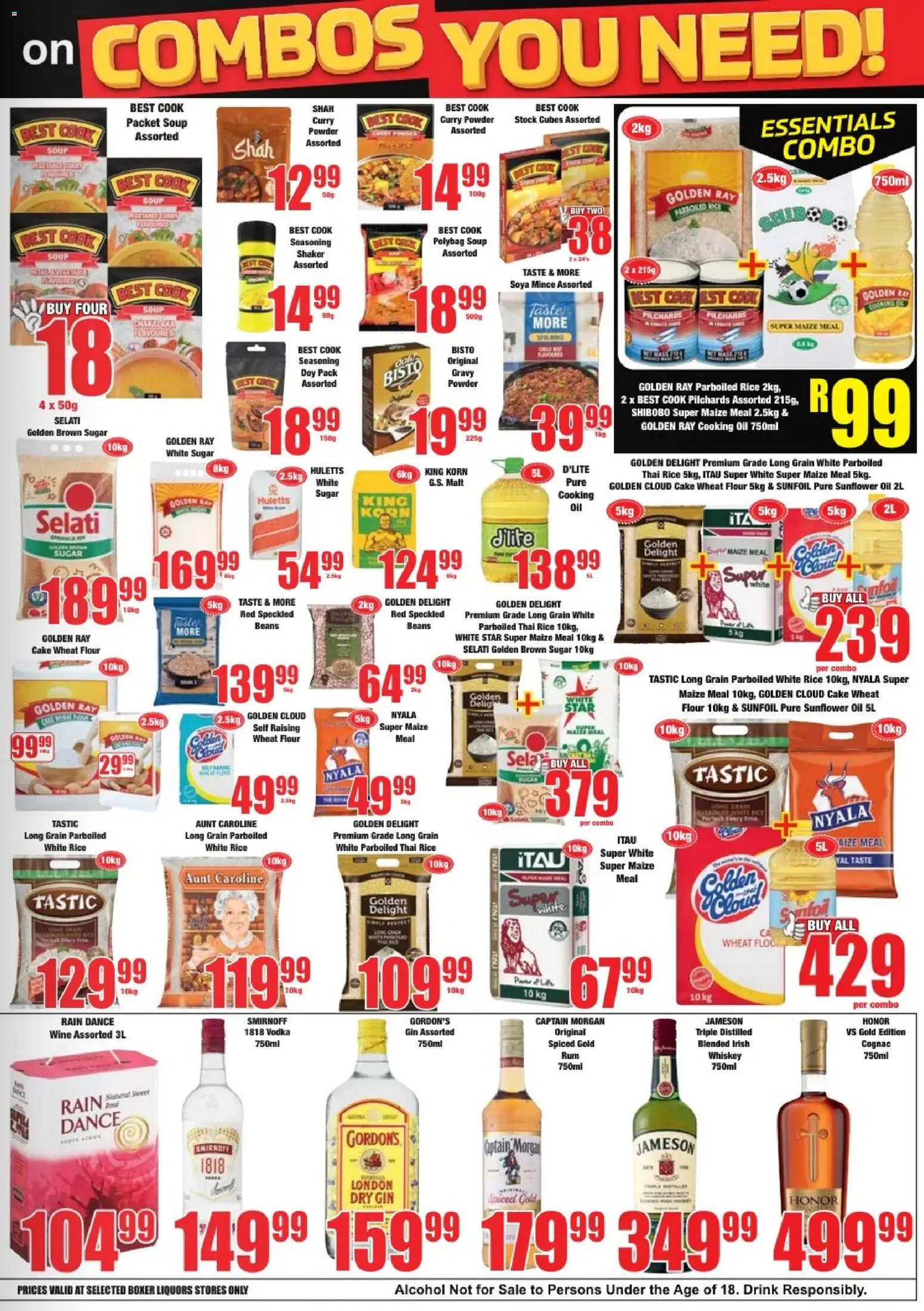 New Boxer catalogue – valid from 09.04.2026 | Page: 7 | Products: Flour, Rum, Oil, Powder