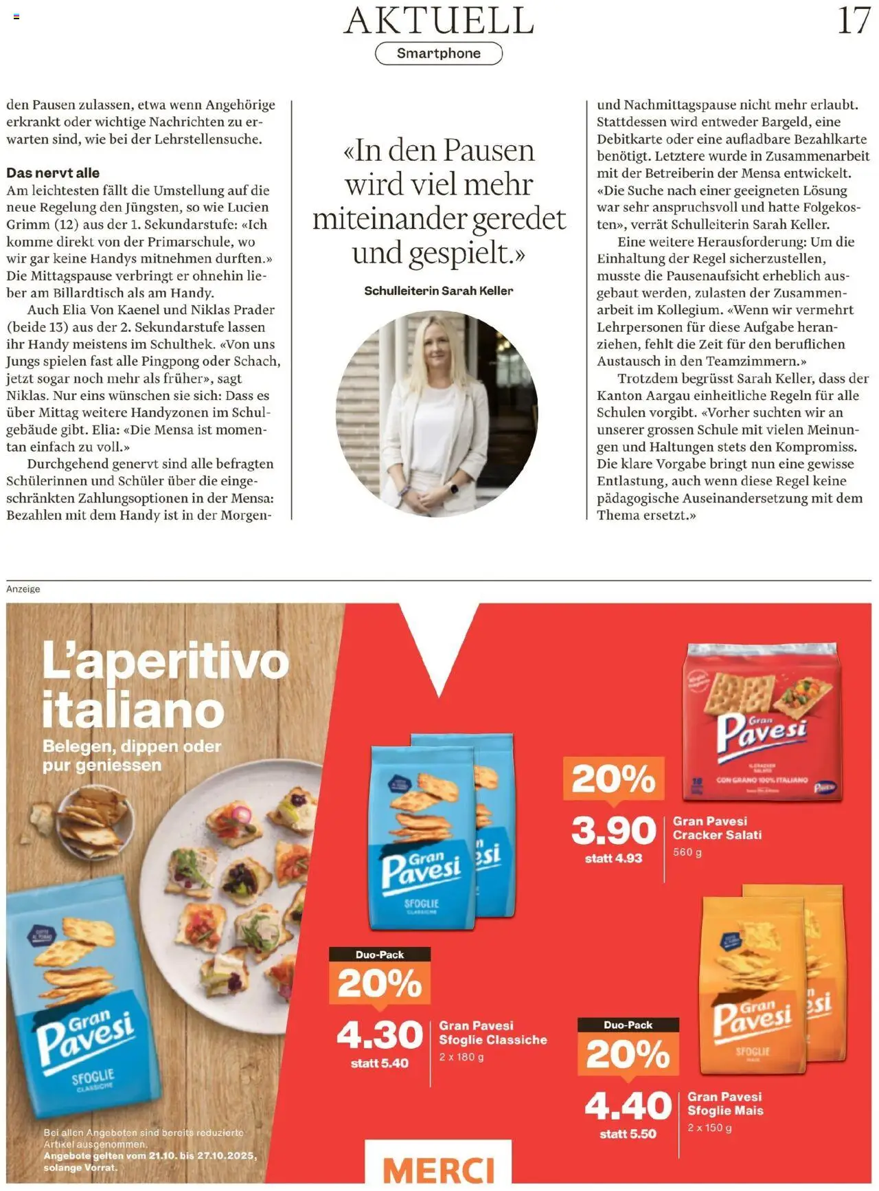 Migros Magazin – gültig ab 20.10.2025 | Seite: 17 | Produkte: Smartphone