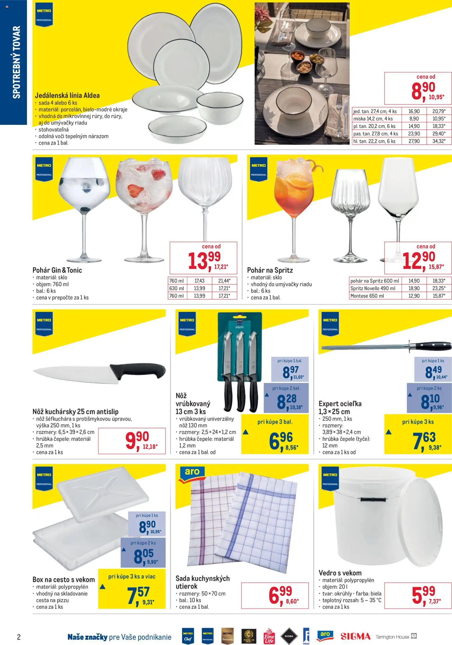 Nové Metro akcie – leták je platný od 22.04.2026 | Strana: 2 | Produkty: Gin