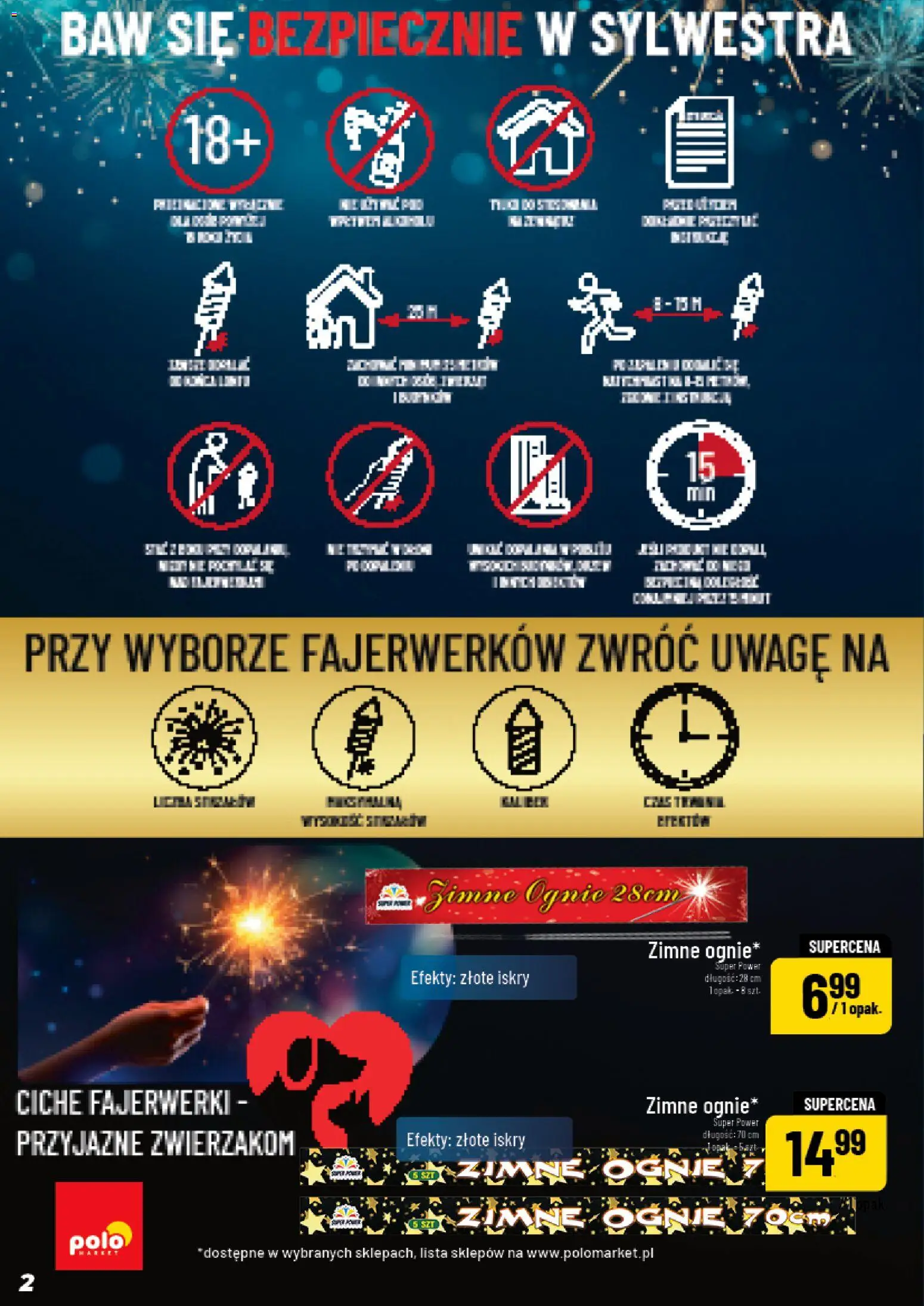 POLOmarket Gazetka - Inspirujący Tydzień od 27.12.2025 | Strona: 2 | Produkty: Fajerwerki