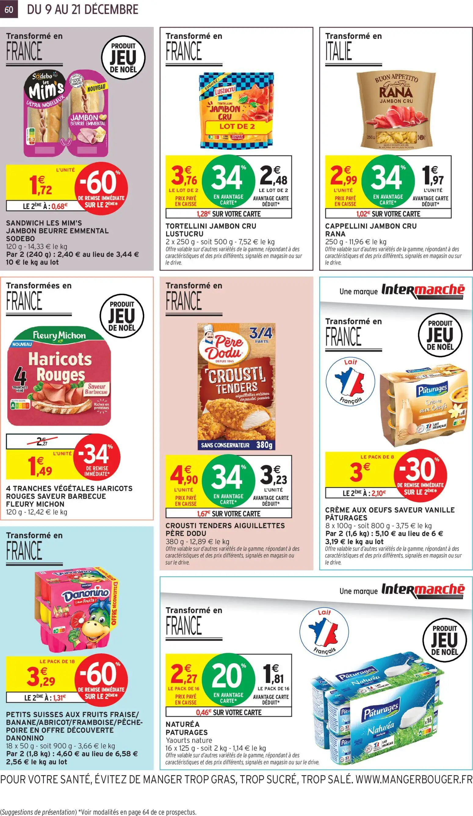 {H1} | Page: 60 | Produits: Yaourts, Emmental, Beurre, Œufs