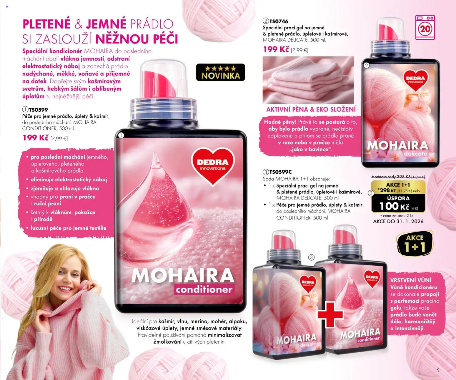 Nové Dedra akcie – leták je platný od 01.01.2026 | Strana: 5 | Produkty: Kondicionér