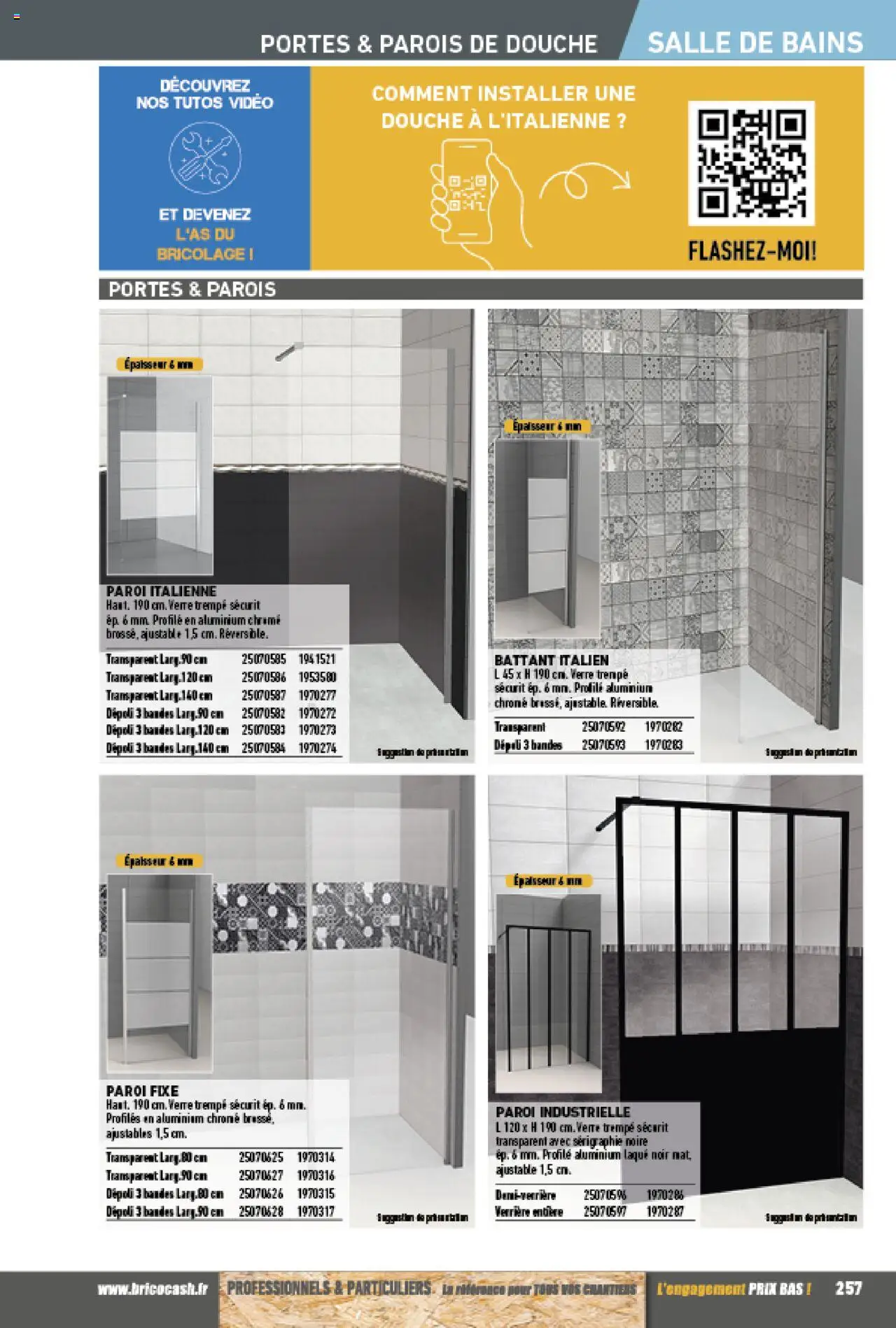 {H1} | Page: 257 | Produits: Vidéo, Laque, Portes, Douche