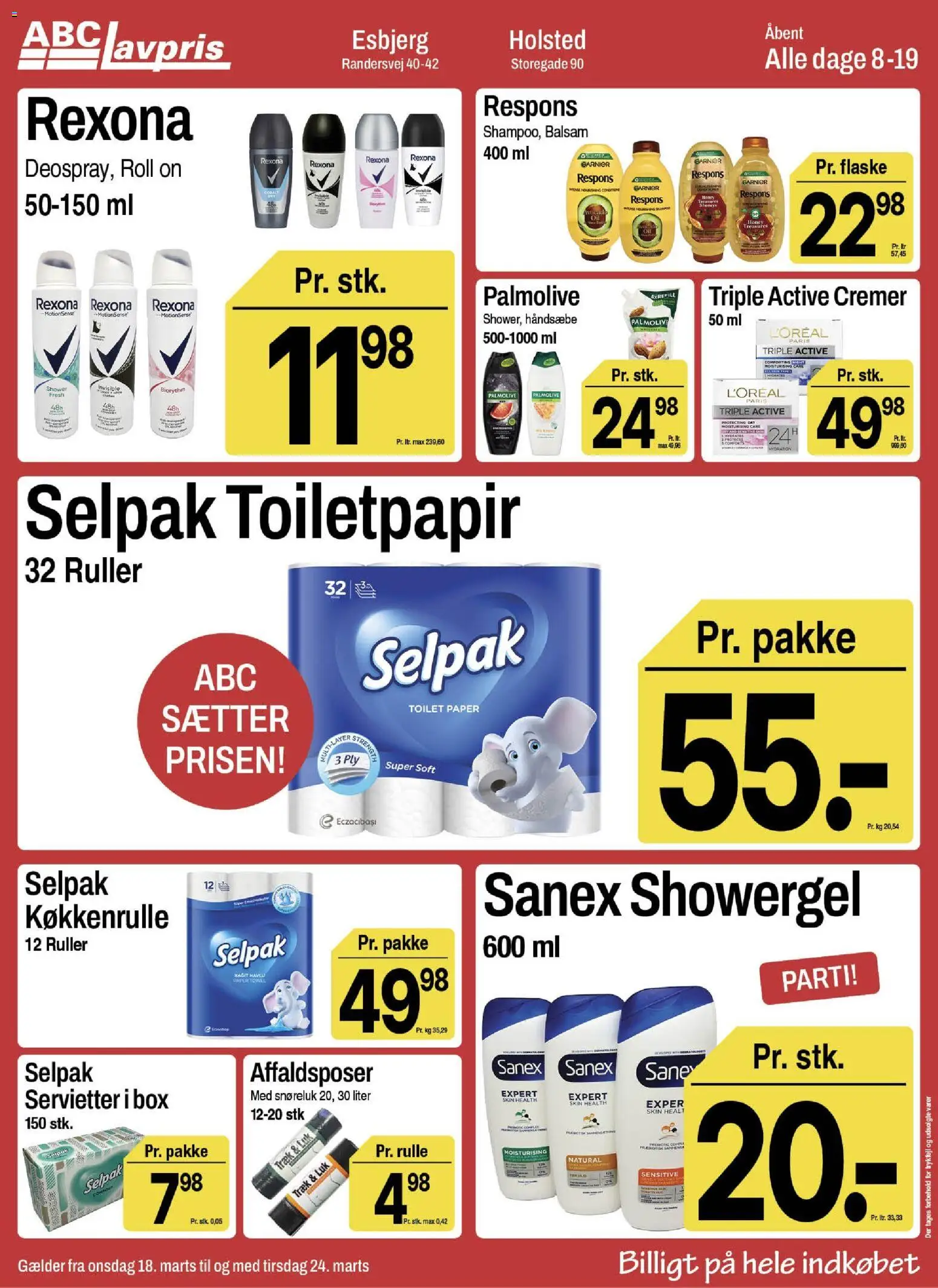 Abc Lavpris tilbudsavis – gyldig fra 18.03.2026 | Side: 10 | Produkter: Balsam, Toilet