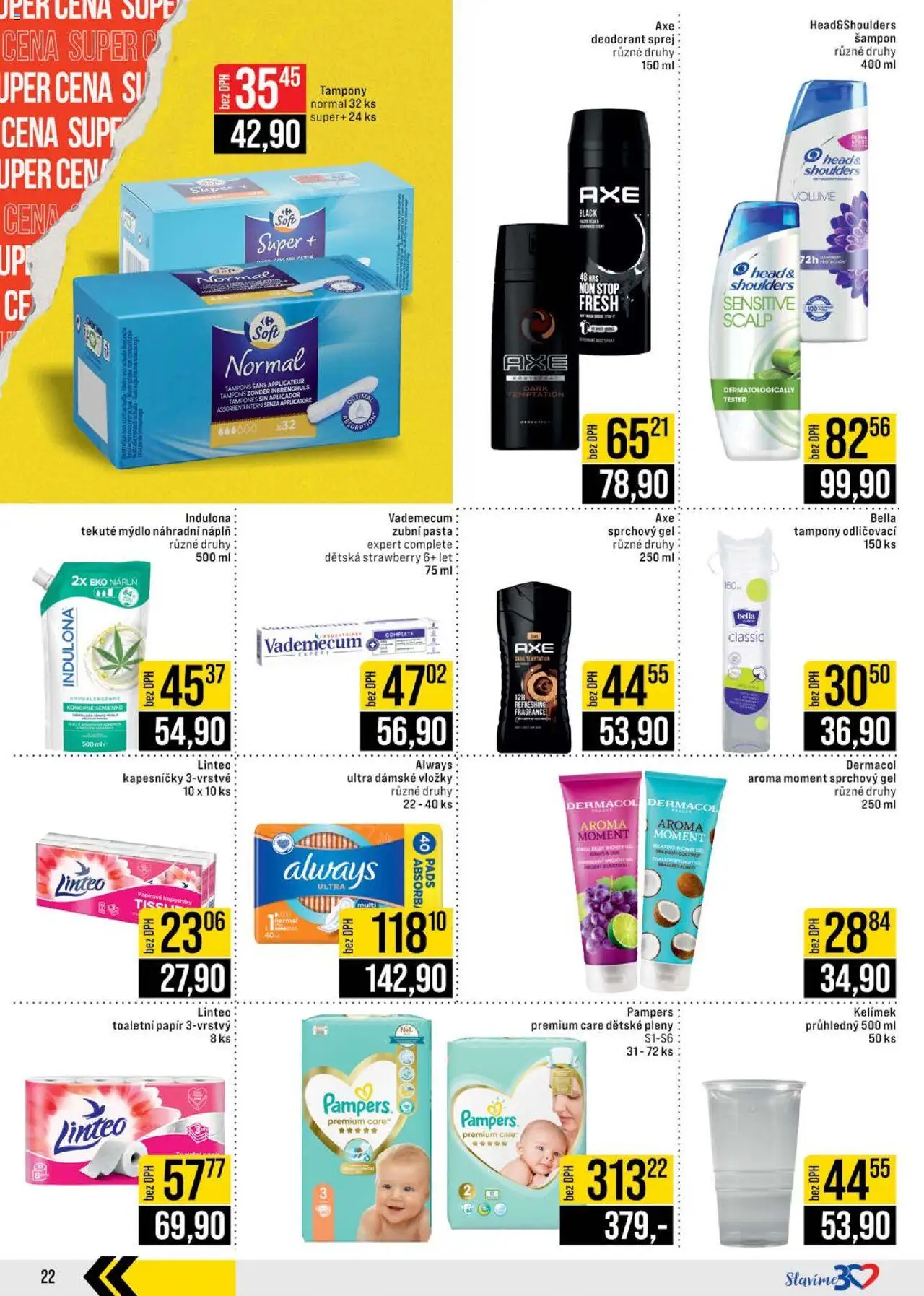 Jip leták - Cash & Carry od 10.09.2025 | Strana: 22 | Produkty: Zubní pasta, Pampers, Toaletní papír 3vrstvý, Šampon