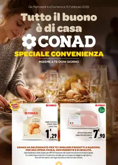 Anteprima del volantino Conad Tutto il buono è di casa catalogo valido a partire dal 04.02.2026