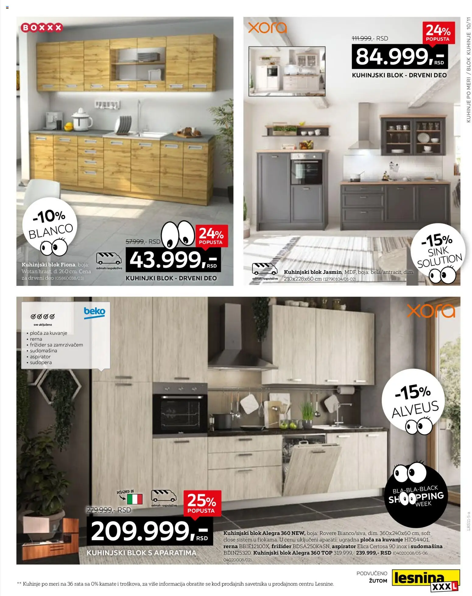 Lesnina XXXL katalog - važi od 21.11.2025 | Strana: 13 | Proizvode: Frižider, Rerna, Ugradna ploča, Aspirator