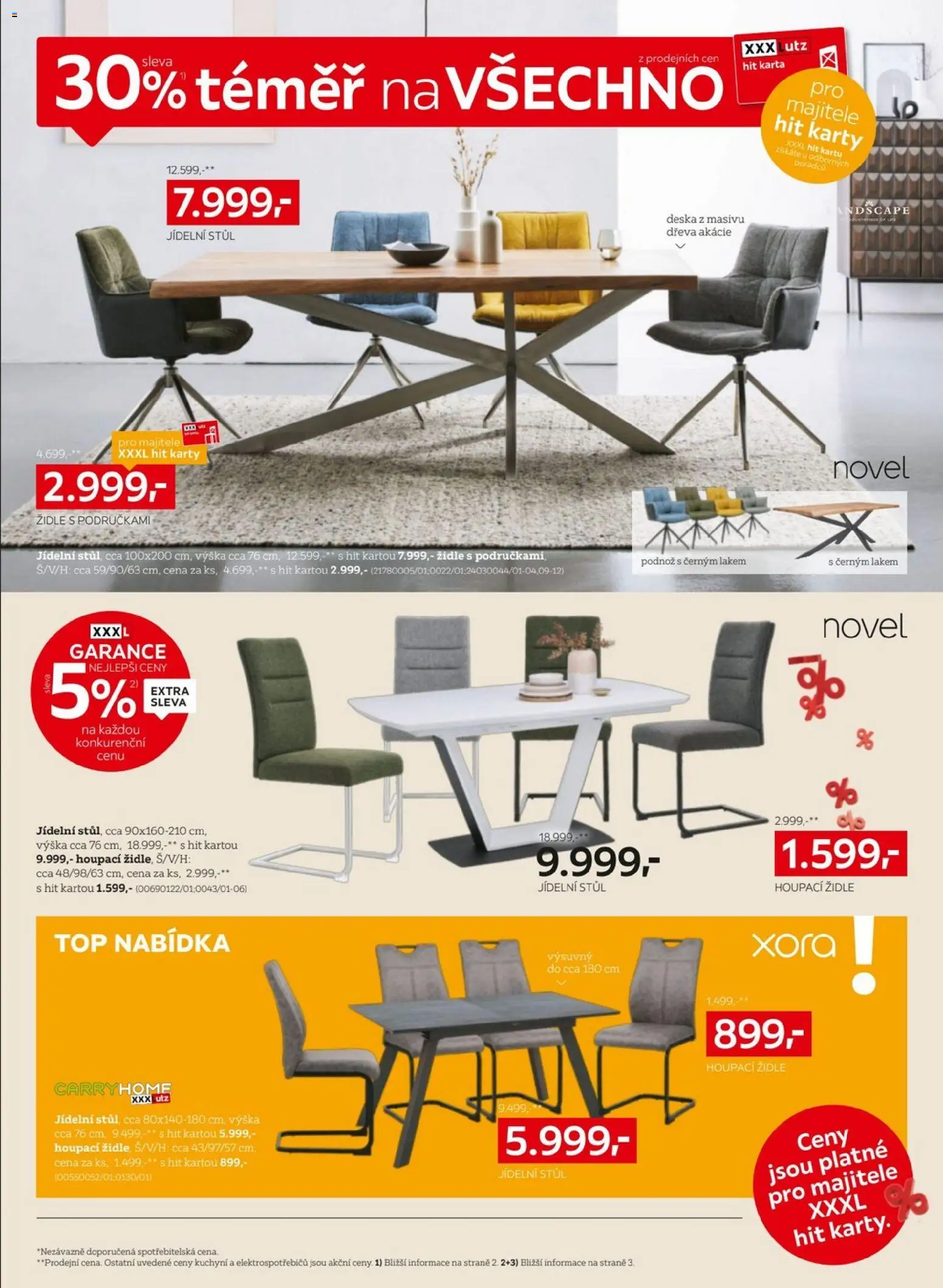XXXLutz leták od 23.02.2026 | Strana: 6 | Produkty: Stůl, Židle, Karty