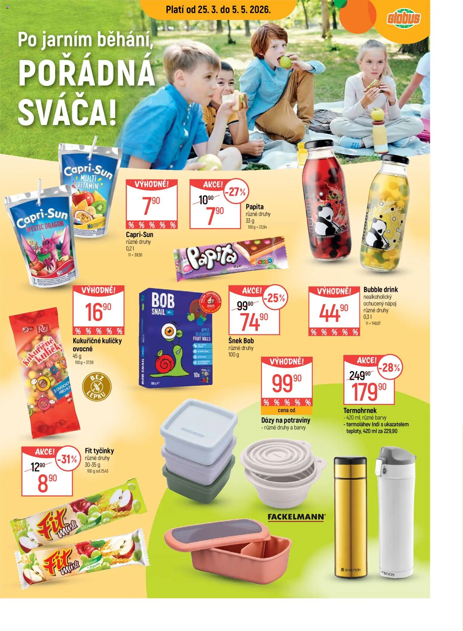 Globus leták - Plzeň od 25.03.2026 | Strana: 5 | Produkty: Globus, Potraviny, Kuličky, Barvy