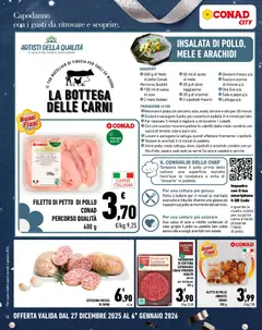 Anteprima del volantino Conad City Lombardia catalogo valido a partire dal 27.12.2025 | Pagina: 10 | Prodotti: Suino, Smartphone, Arachidi, Griglia