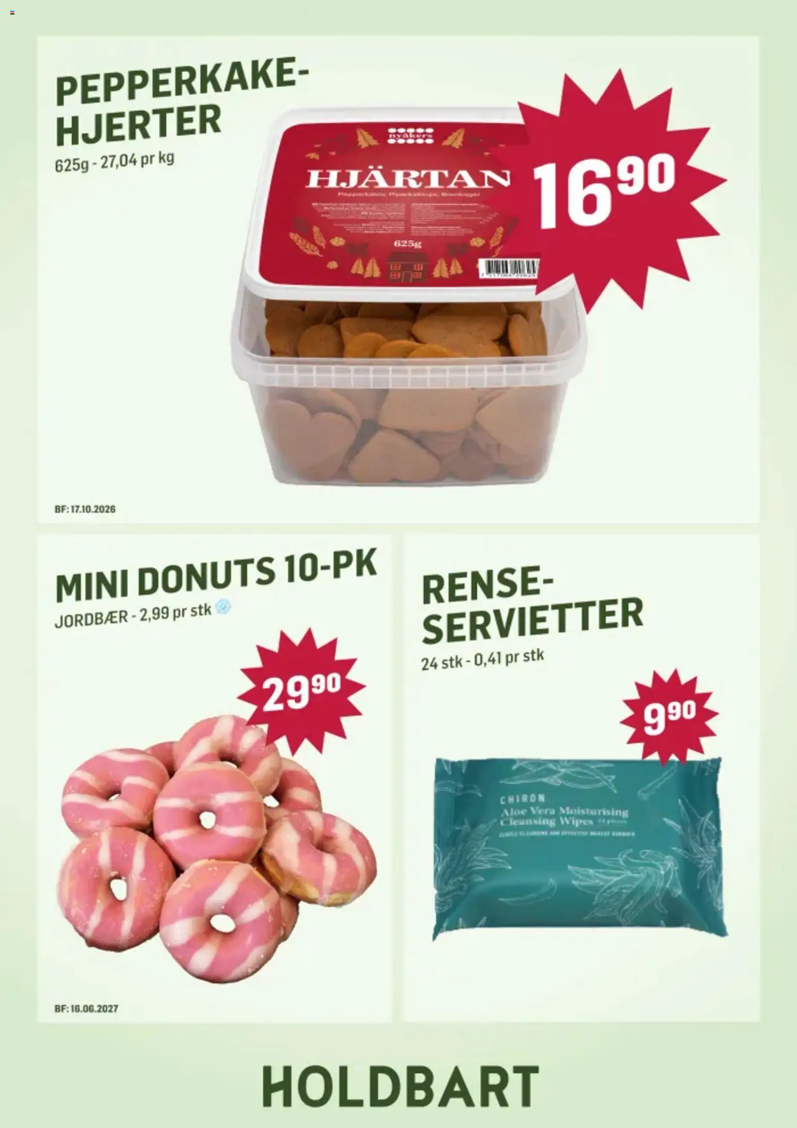 {H1} | Side: 2 | Produkter: Wipes, Jordbær, Servietter, Gâteaux secs