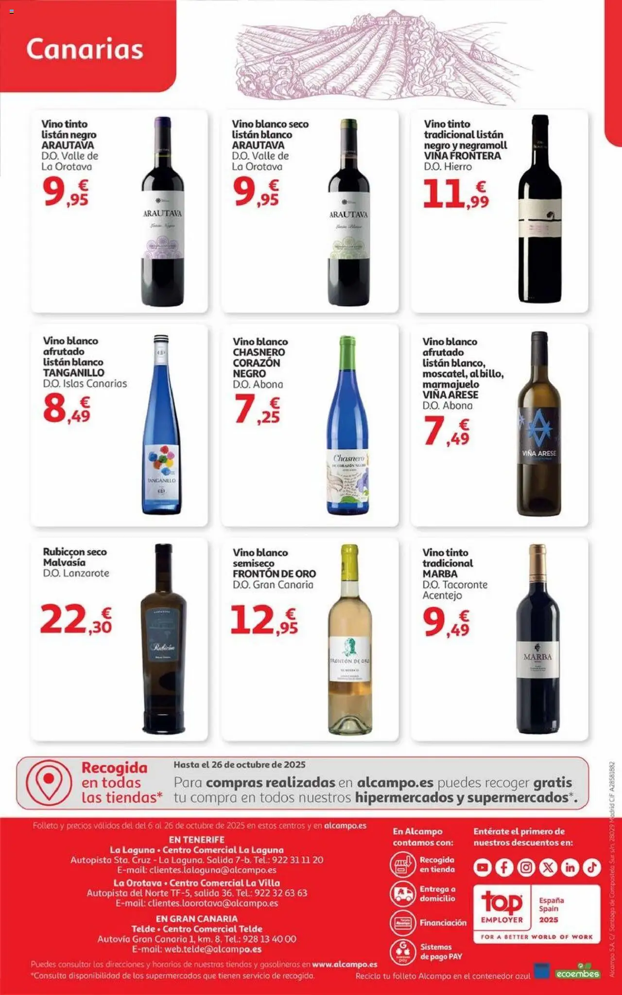 Alcampo - Canarias │ válido desde el 06.10.2025 | Página: 40 | Productos: Vino