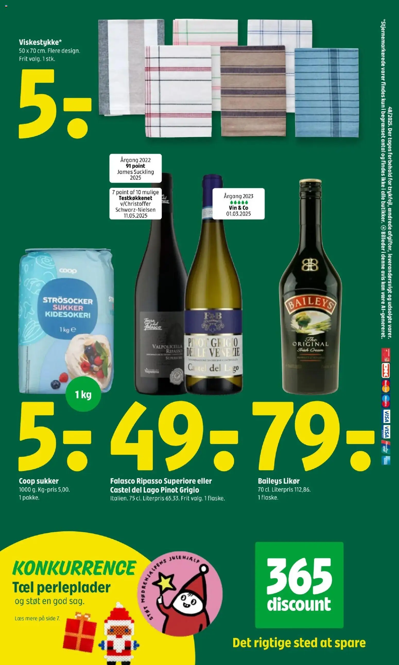 Coop 365 tilbudsavis – gyldig fra 27.11.2025 | Side: 5 | Produkter: Amendoins, Vin, Sukker