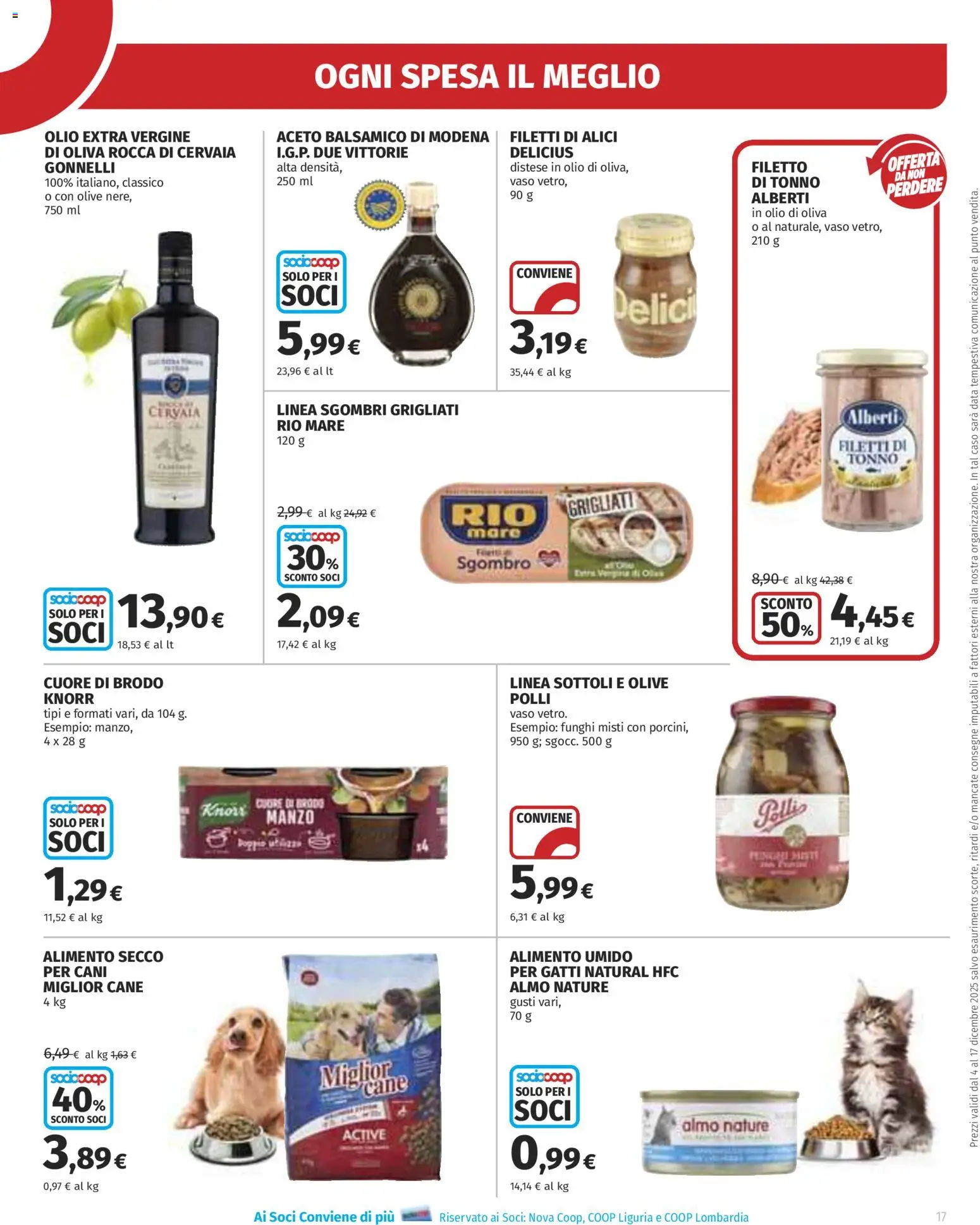 Volantino Ipercoop del 04.12.2025 | Pagina: 17 | Prodotti: Olio, Funghi, Tonno, Olio di Oliva