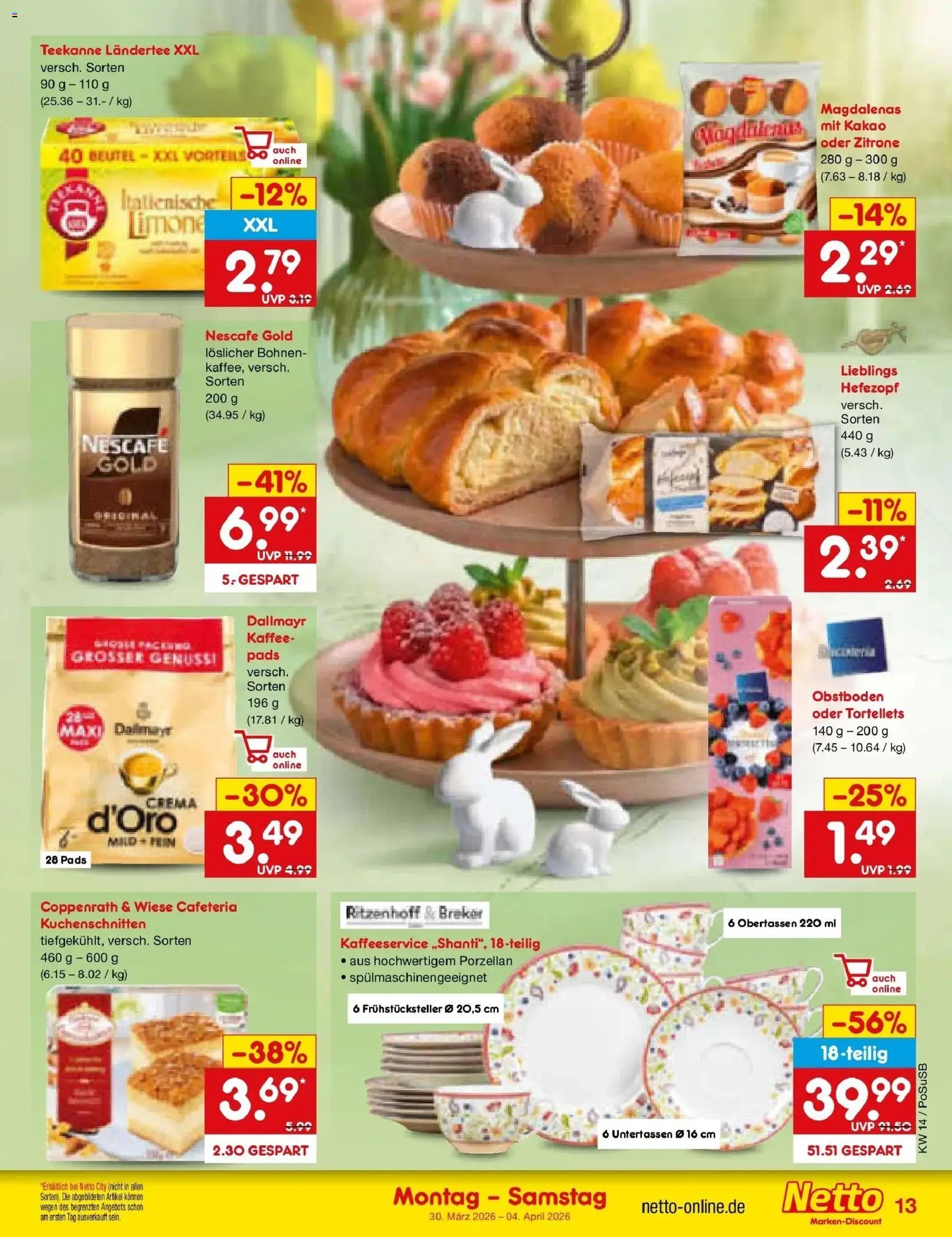 Netto Marken-Discount Prospekt Jüchen	 – gültig ab 30.03.2026 | Seite: 15 | Produkte: Nescafe, Kaffee, Dallmayr, Teekanne