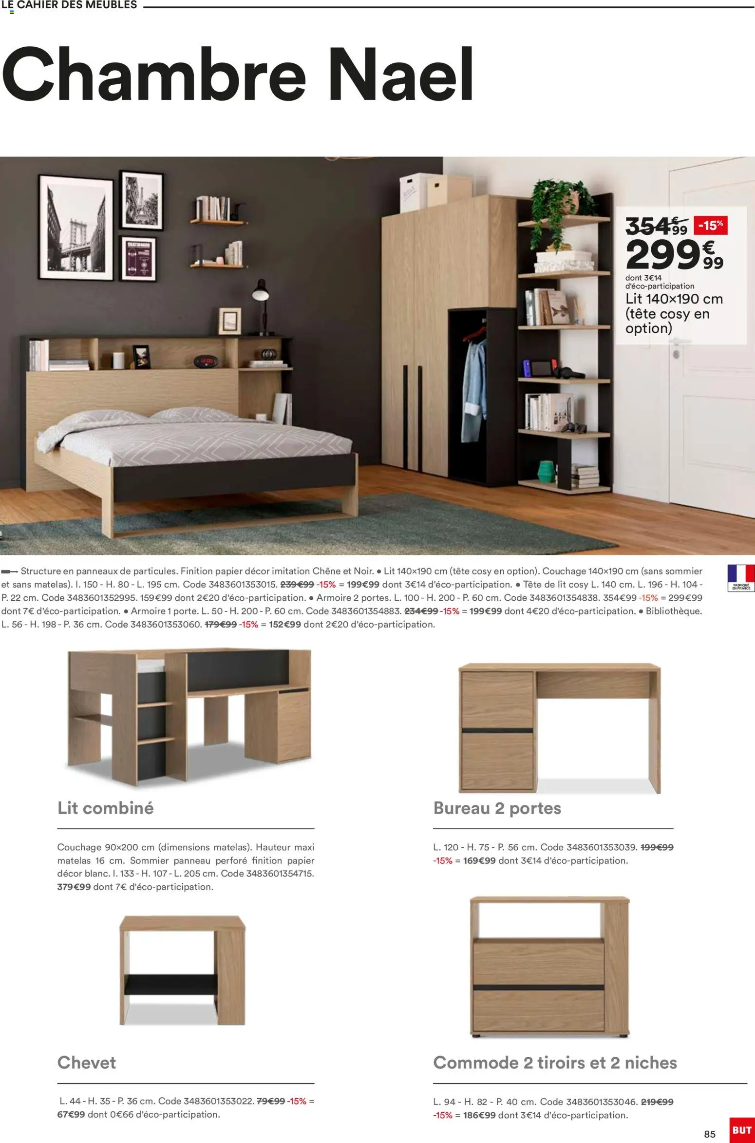 {H1} | Page: 85 | Produits: Bureau, Armoire, Portes, Tiroirs