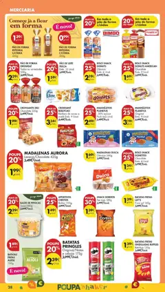 Pré-visualização PÃO DE FORMA INTEGRAL S/CÔDEA, Pão de forma integral sem côdea, 450g válido de 02.12.2025 | Página: 32 | Produtos: Pipocas, Sal, Açúcar, Ketchup