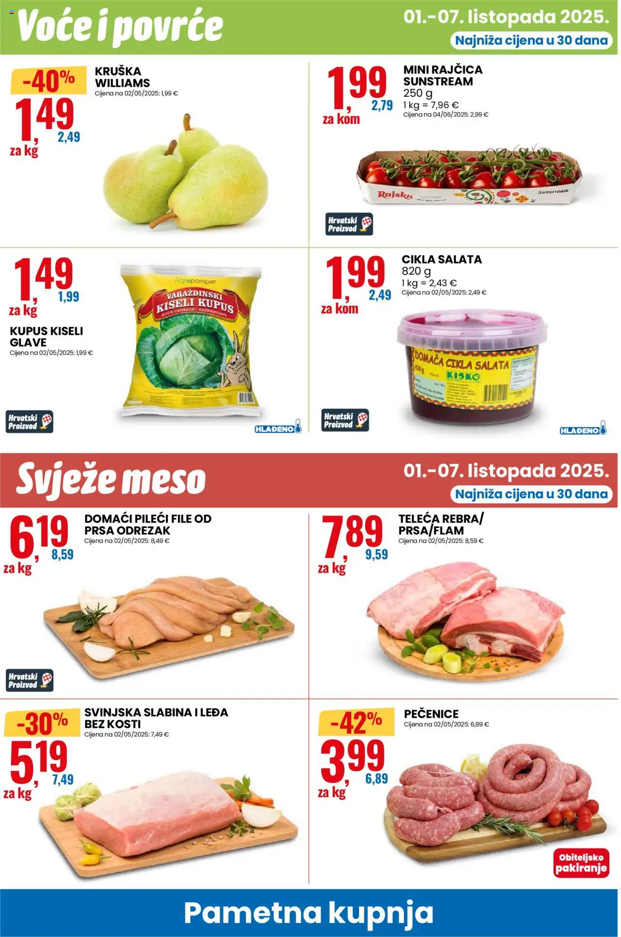 Eurospin katalog | vrijedi od 01.10.2025 | Stranica: 12 | Proizvodi: Pileći file, Salata, Povrće, Cikla
