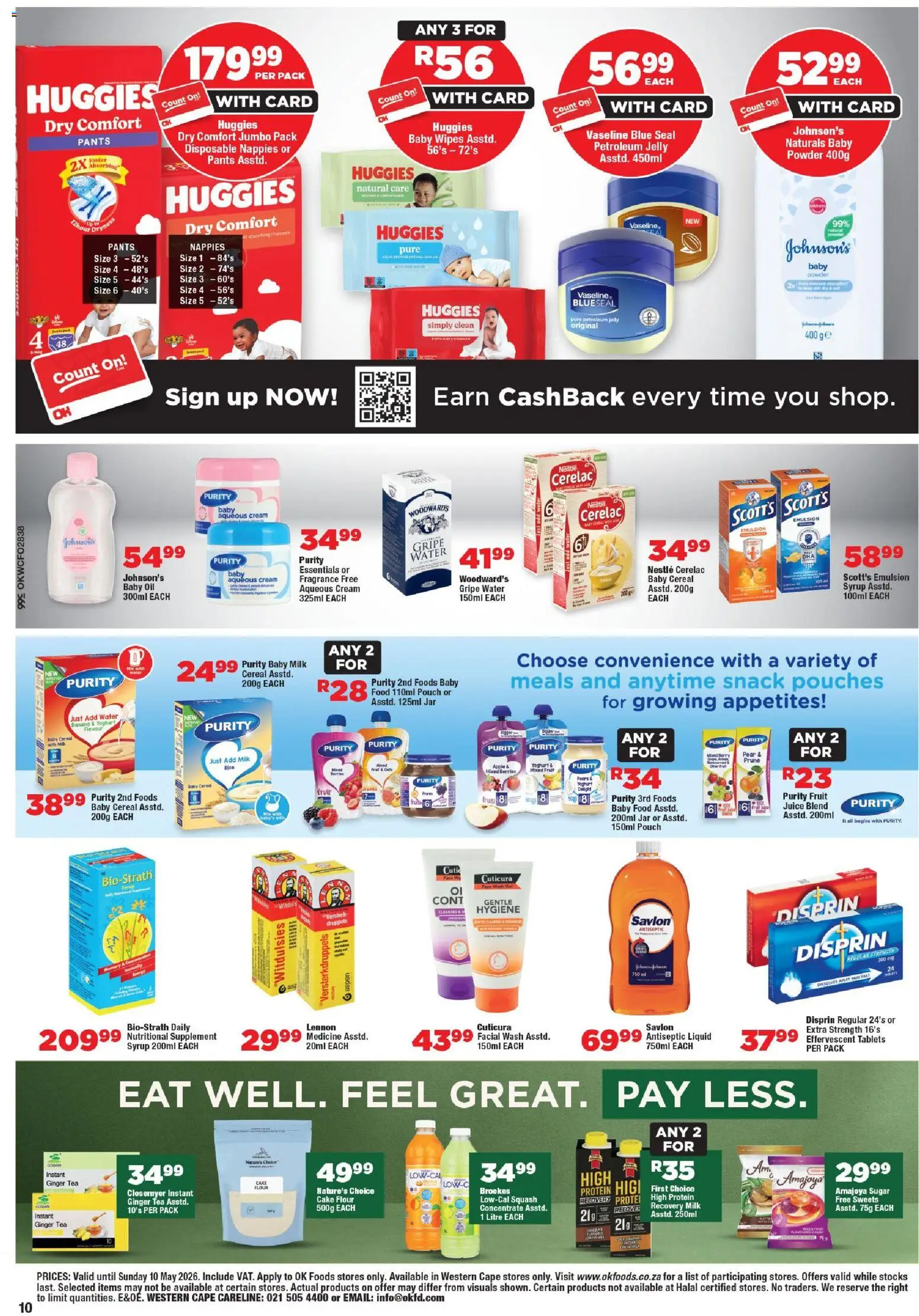 New OK Foods catalogue – valid from 24.04.2026 | Page: 10 | Products: Cake, Sweets, Yoghurt, Squash