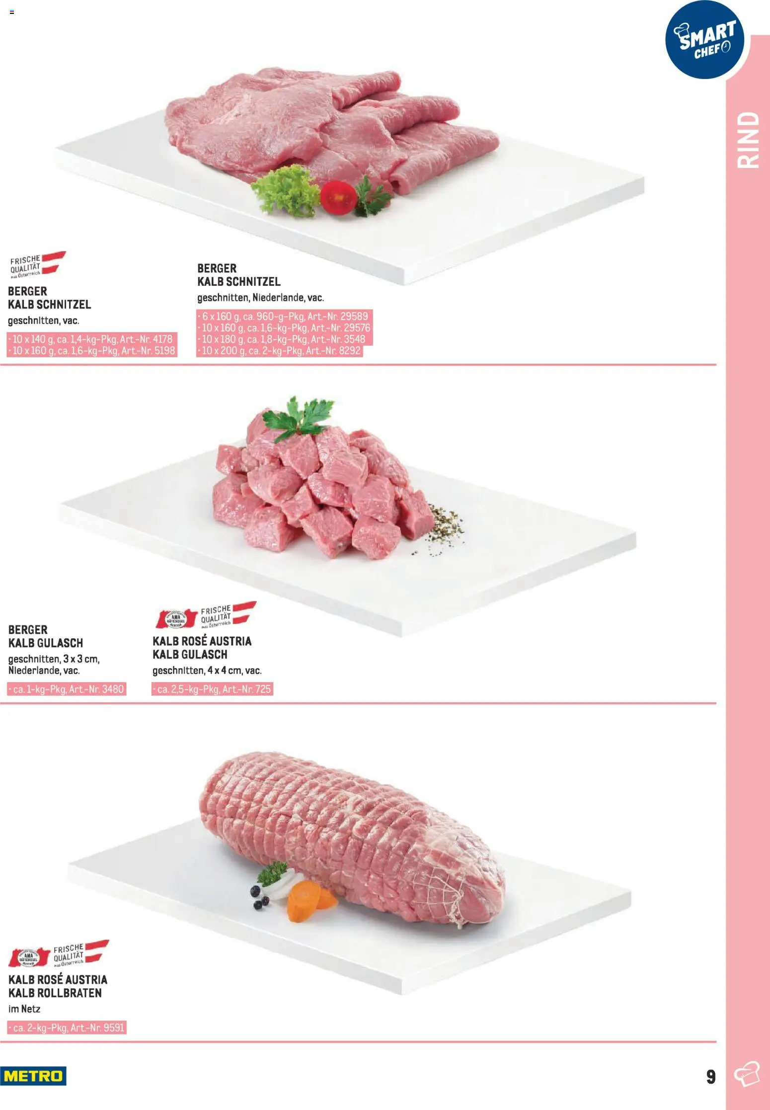 Metro angebote - Smart Chef Fleisch gültig ab 01.01.2026 | Seite: 9