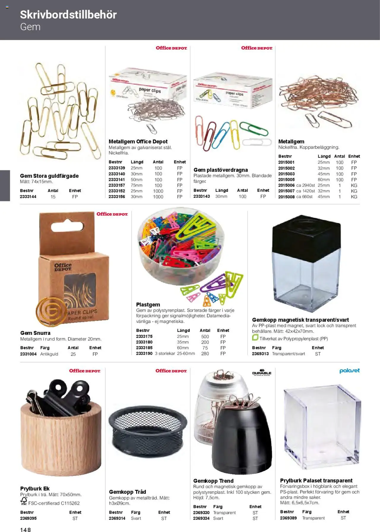 Office Depot reklamblad aktuell från 01.02.2025 | Sida: 150 | Produkter: Gem