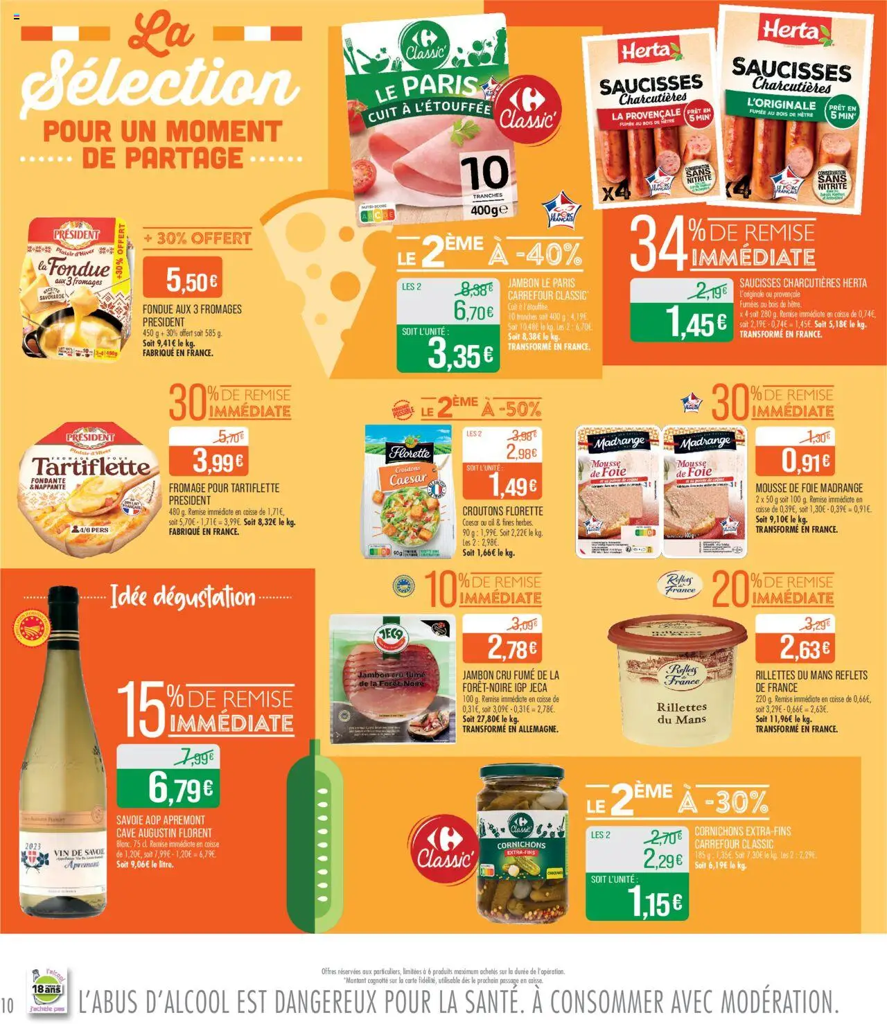  | Page: 10 | Produits: Mousse, Fromage, Vin, Fromage pour tartiflette