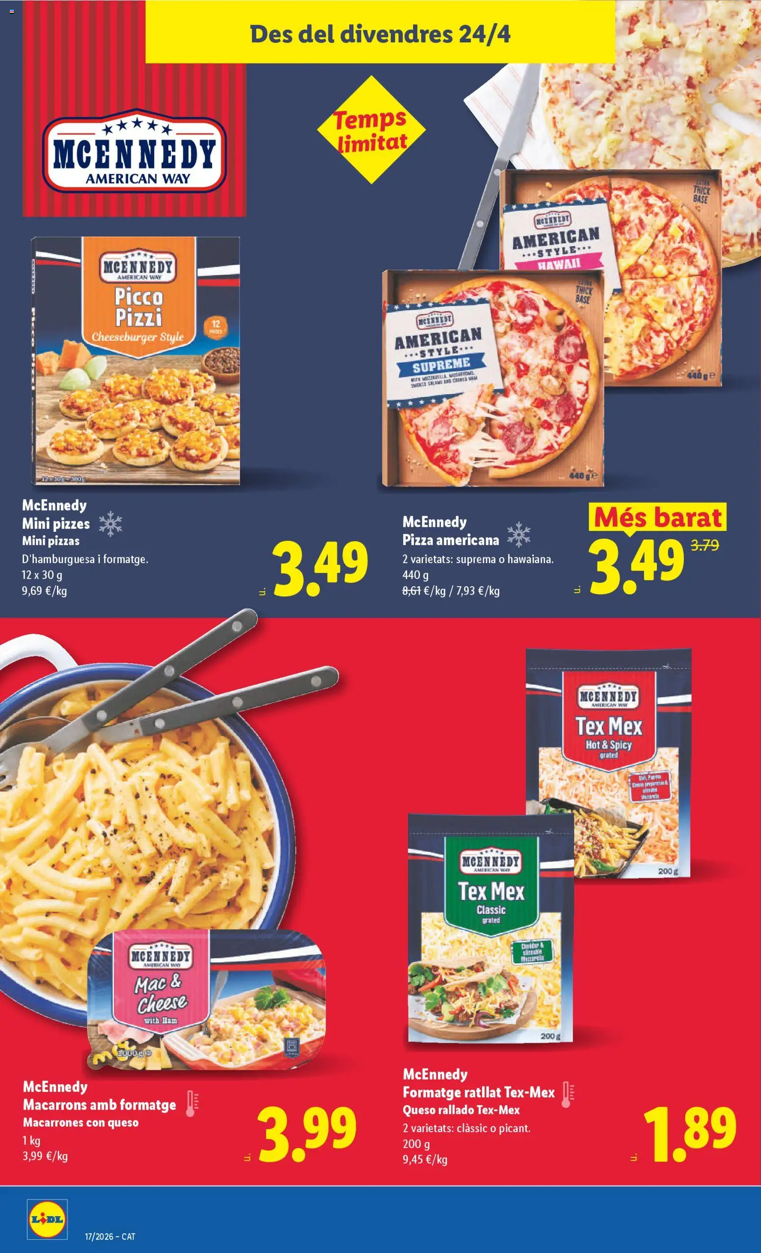 Lidl folleto │ válido desde el 20.04.2026 | Página: 30 | Productos: Queso, Queso rallado, Té, Mac