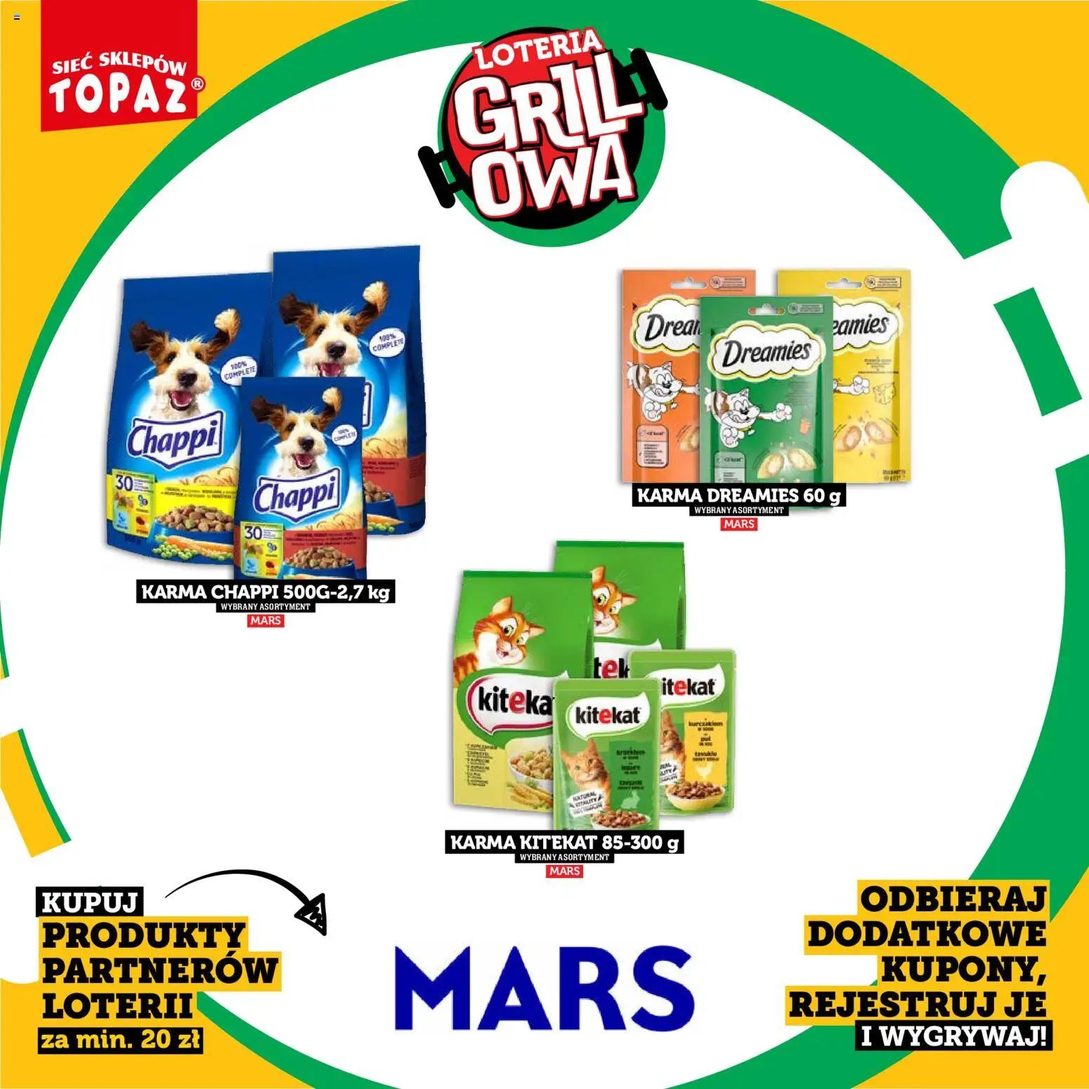 Topaz gazetka - Kupuj, Grilluj I Wygrywaj od 20.04.2026 | Strona: 36 | Produkty: Grill, Chappi karma