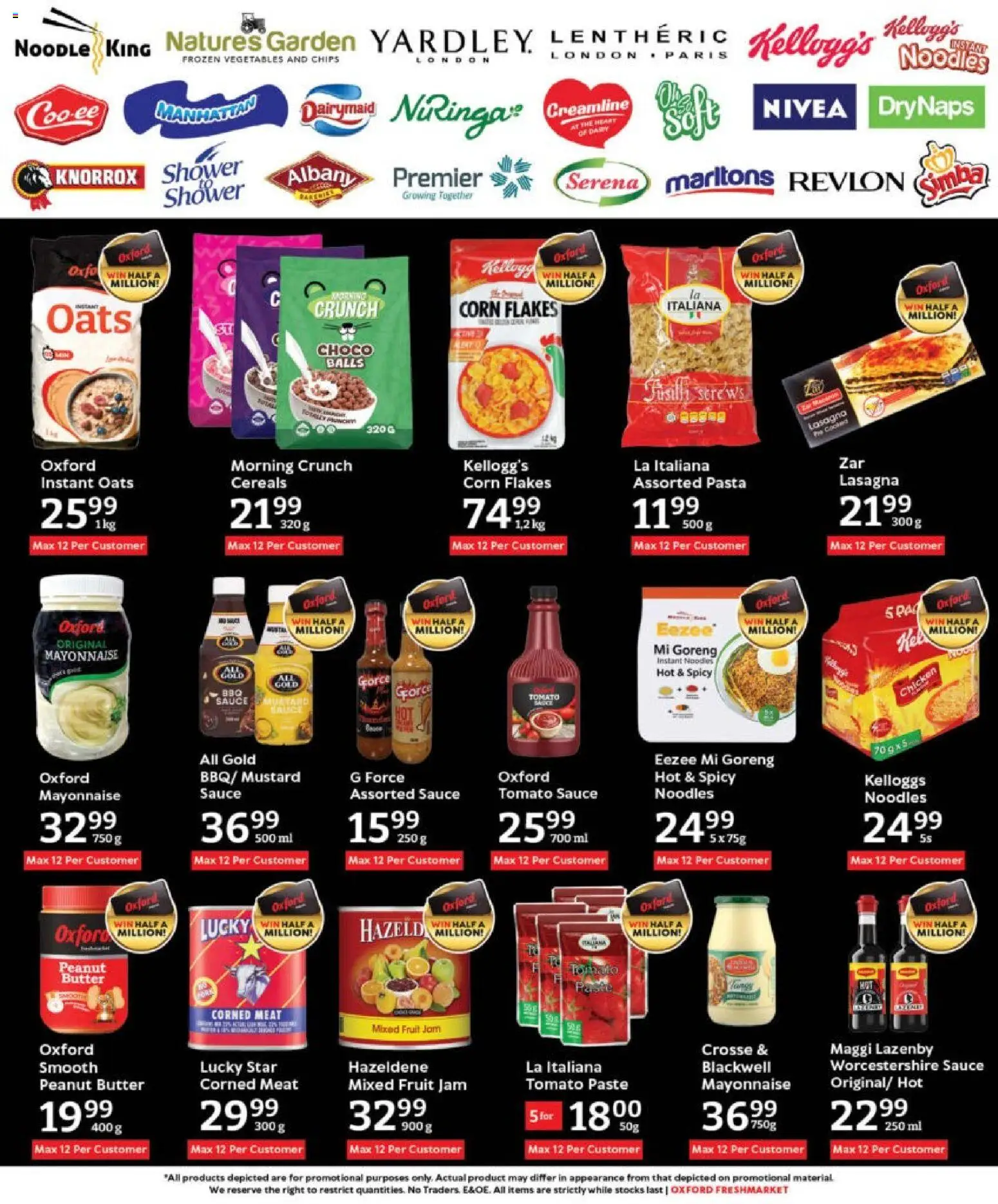 New Oxford Freshmarket catalogue – valid from 05.11.2025 | Page: 8 | Products: Corn, Butter, Mustard, Tomato sauce
