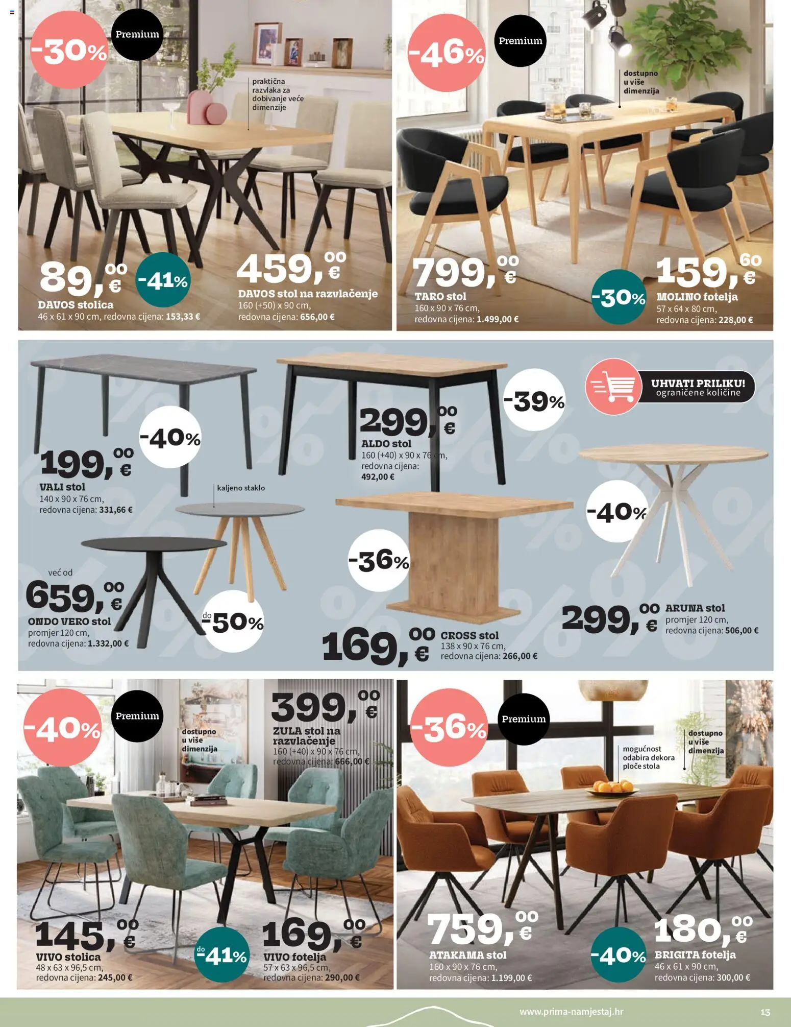 Prima katalog | vrijedi od 01.03.2026 | Stranica: 13 | Proizvodi: Fotelja, Stol, Stolica