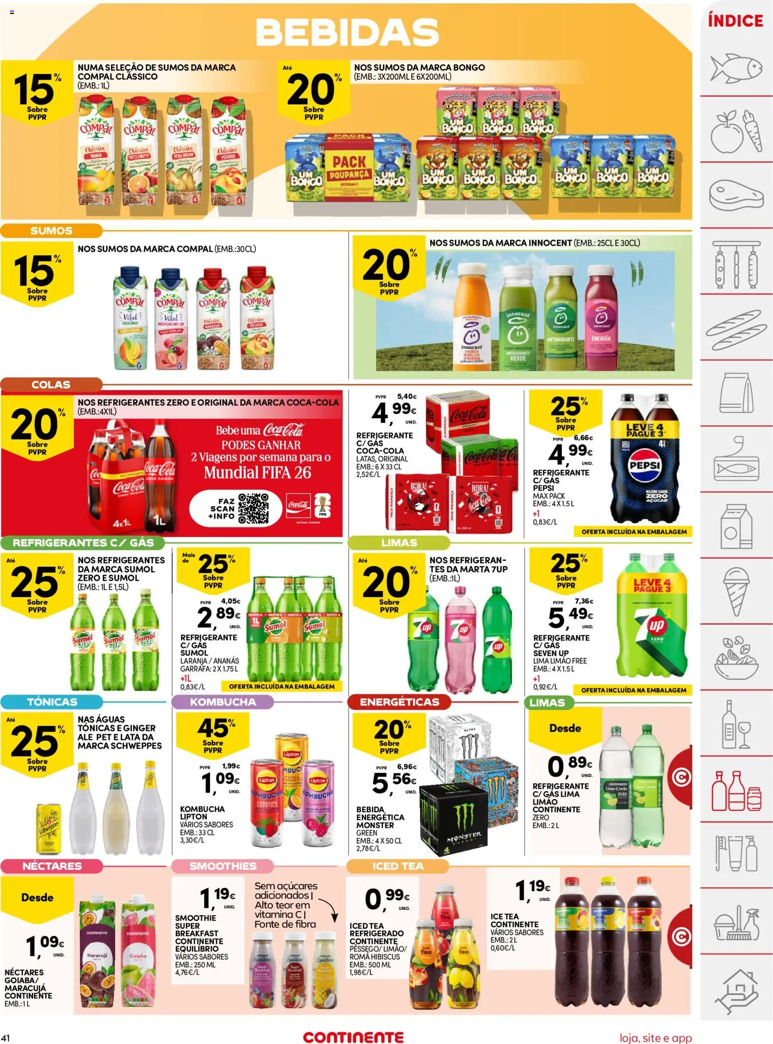 Continente folheto │ válido de 10.03.2026 | Página: 41 | Produtos: Refrigerante, Kombucha, Açúcar, Bebida
