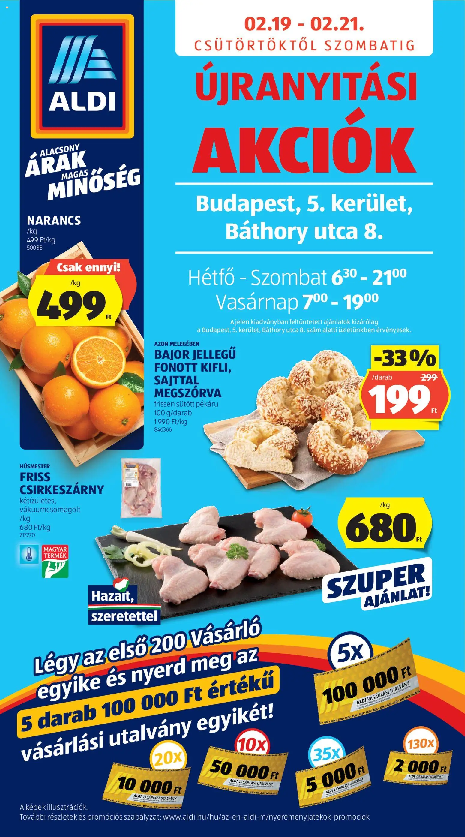 Aldi akciós ujság - amely érvényes a következő dátumtól: 19.02.2026 | Oldal: 1 | Termékek: Narancs